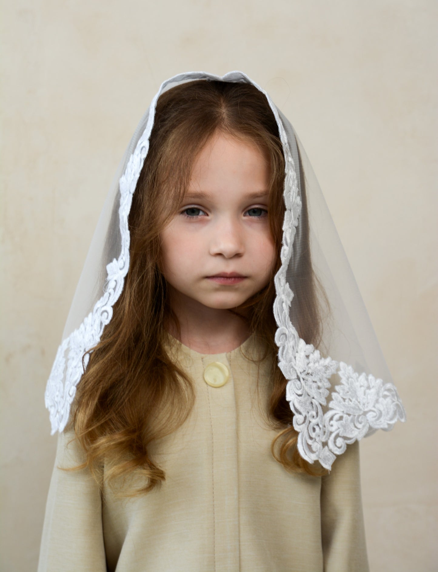 CHILD IVORY VEIL
