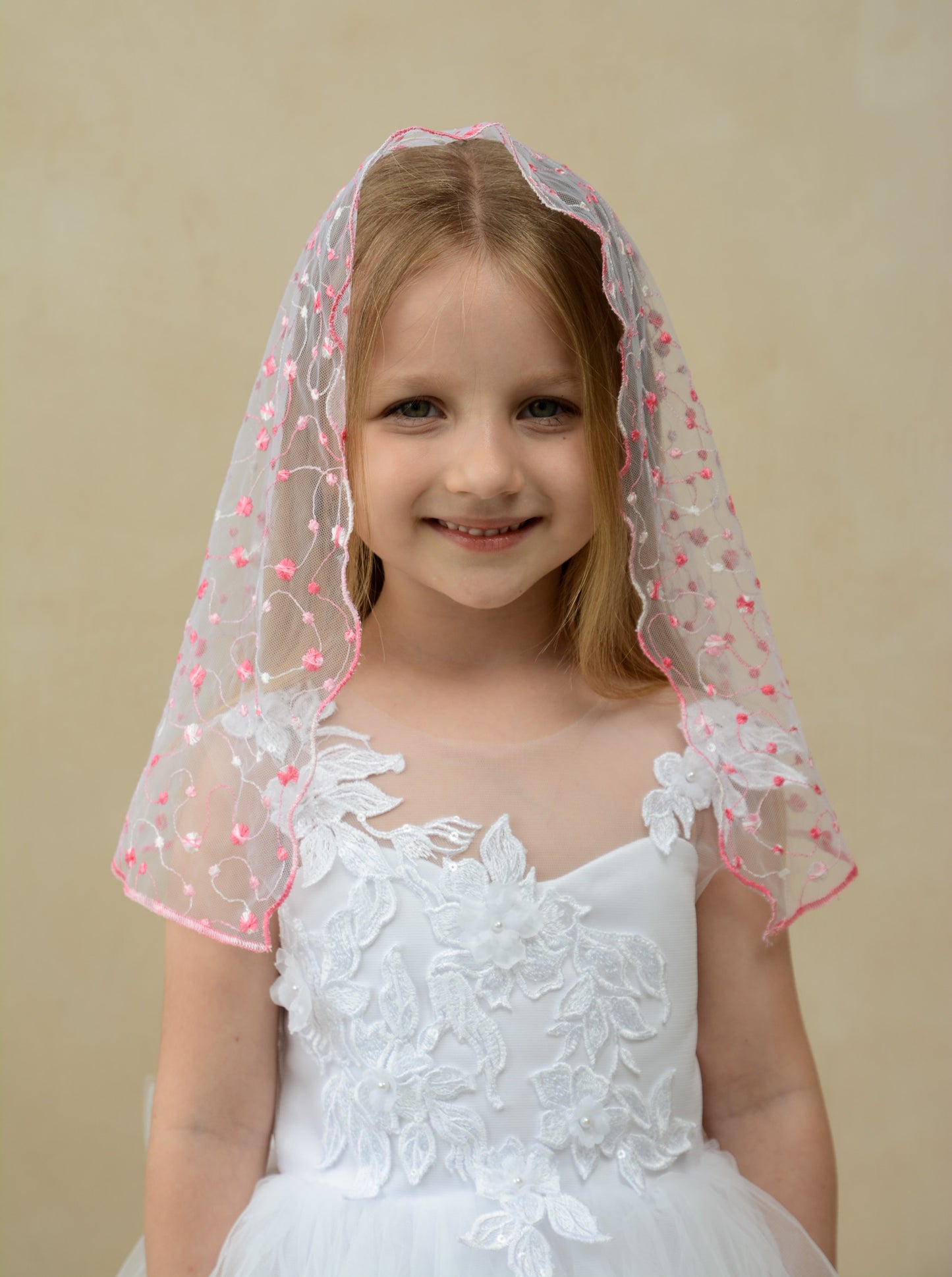 CHILD PINK VEIL