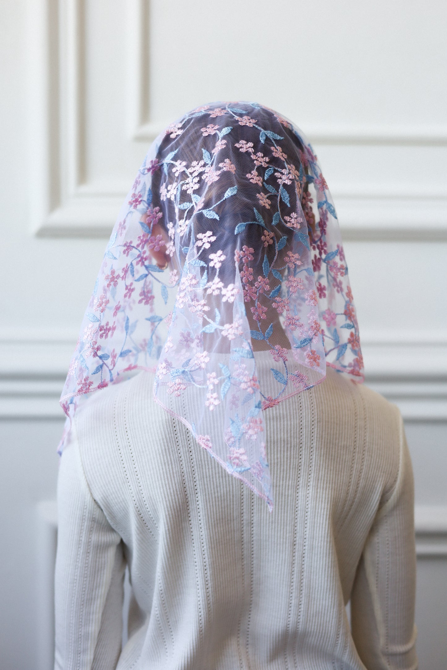 PINK & BLUE CHILD VEIL