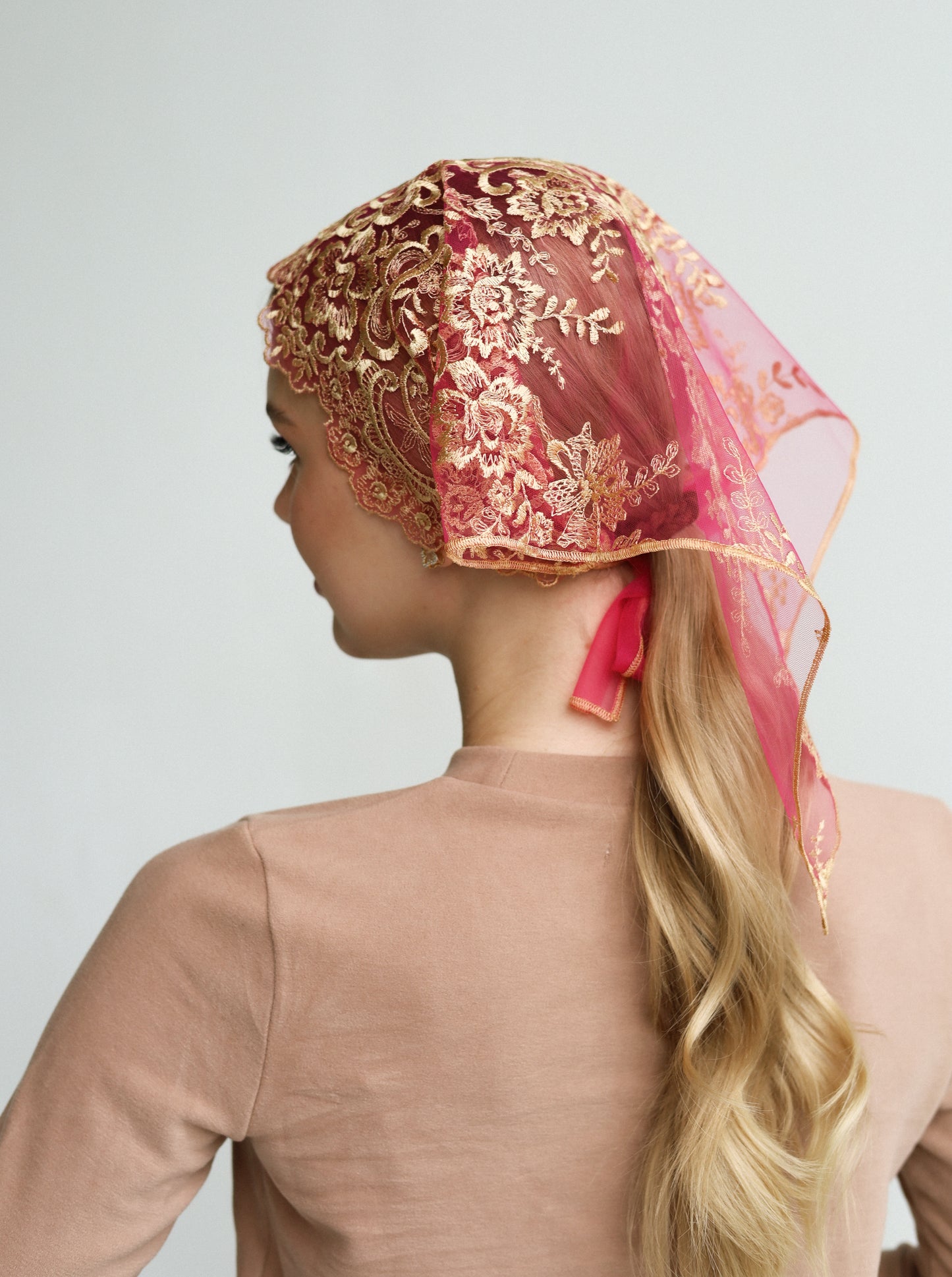 NEW GOLD & PINK HEADBAND