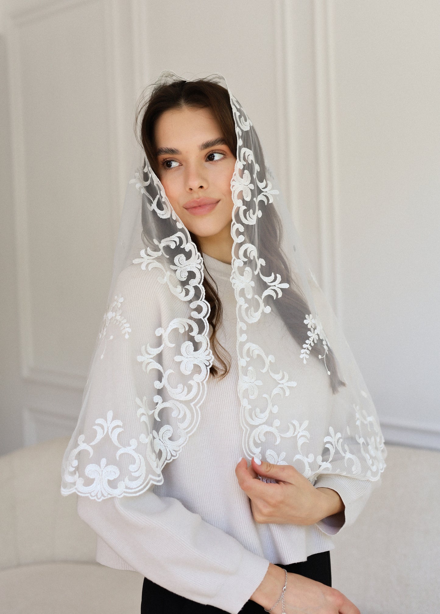 WHITE LONG VEIL - MariaVeils
