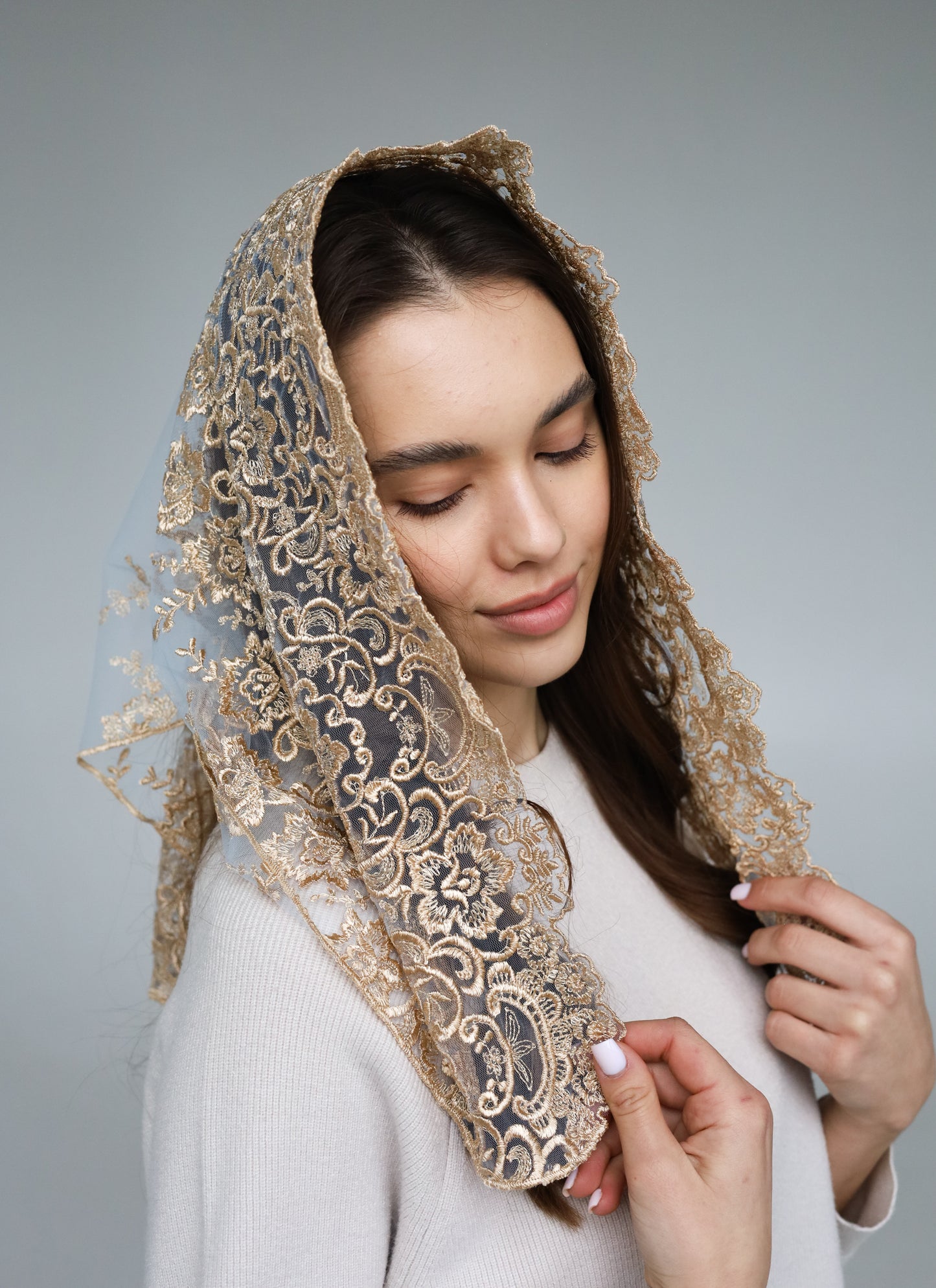 Gold Church Veil - MariaVeils