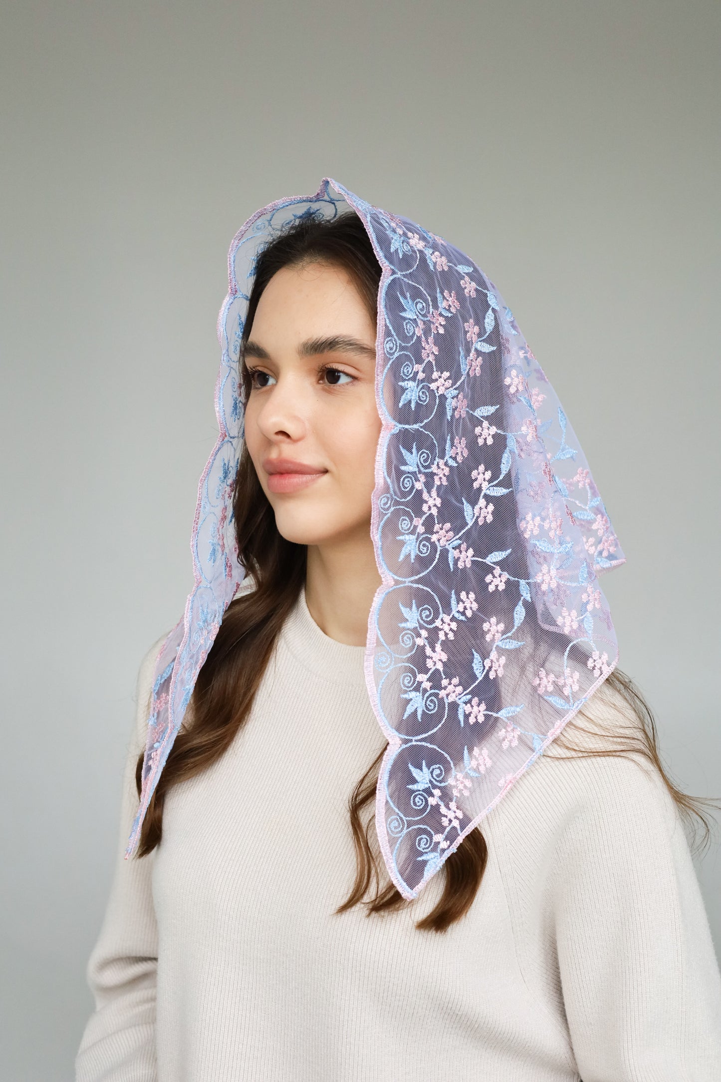 PINK & BLUE VEIL - MariaVeils