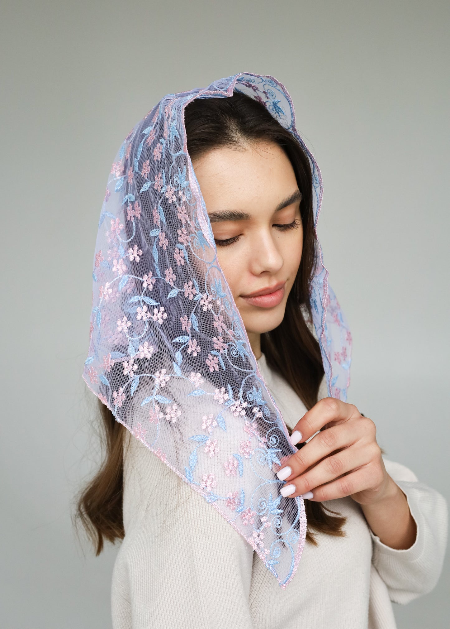PINK & BLUE VEIL - MariaVeils