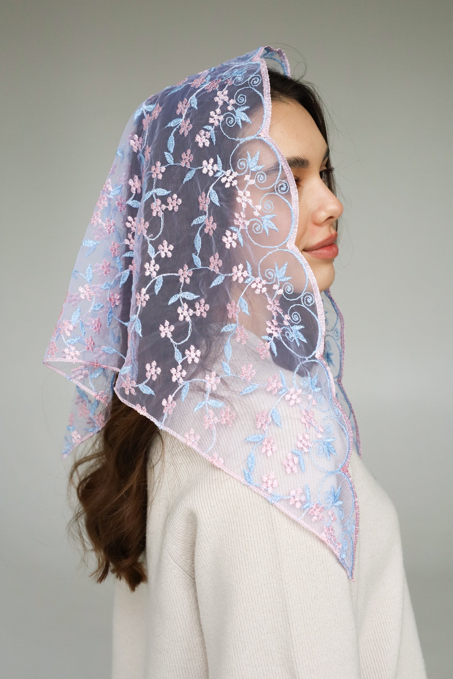 PINK & BLUE VEIL - MariaVeils