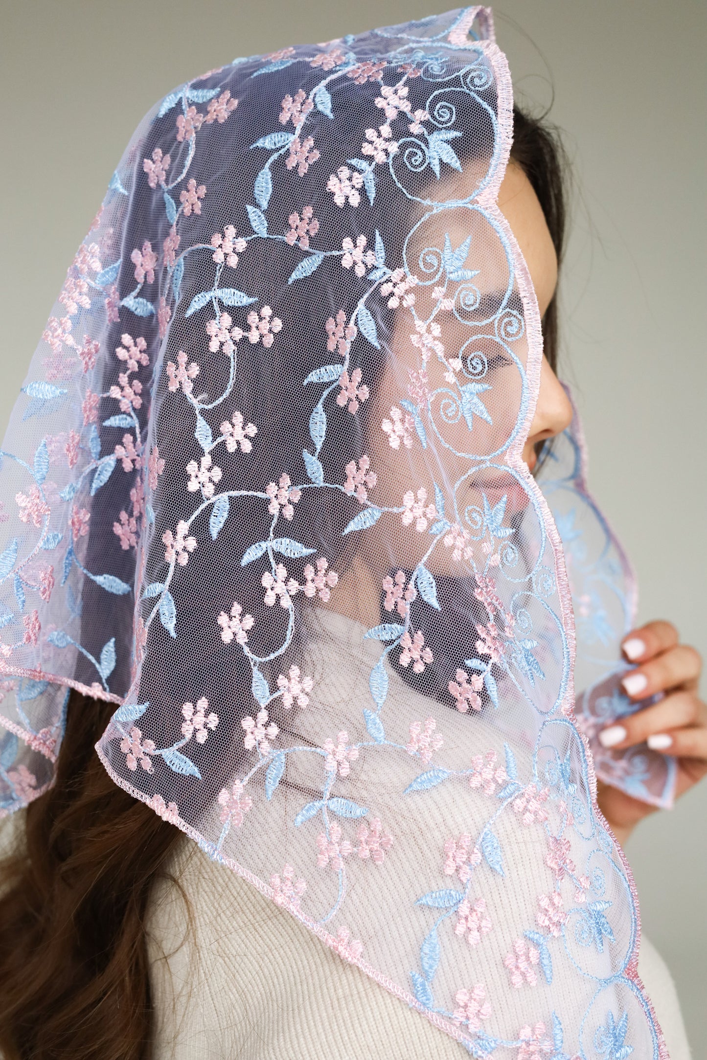 PINK & BLUE VEIL - MariaVeils