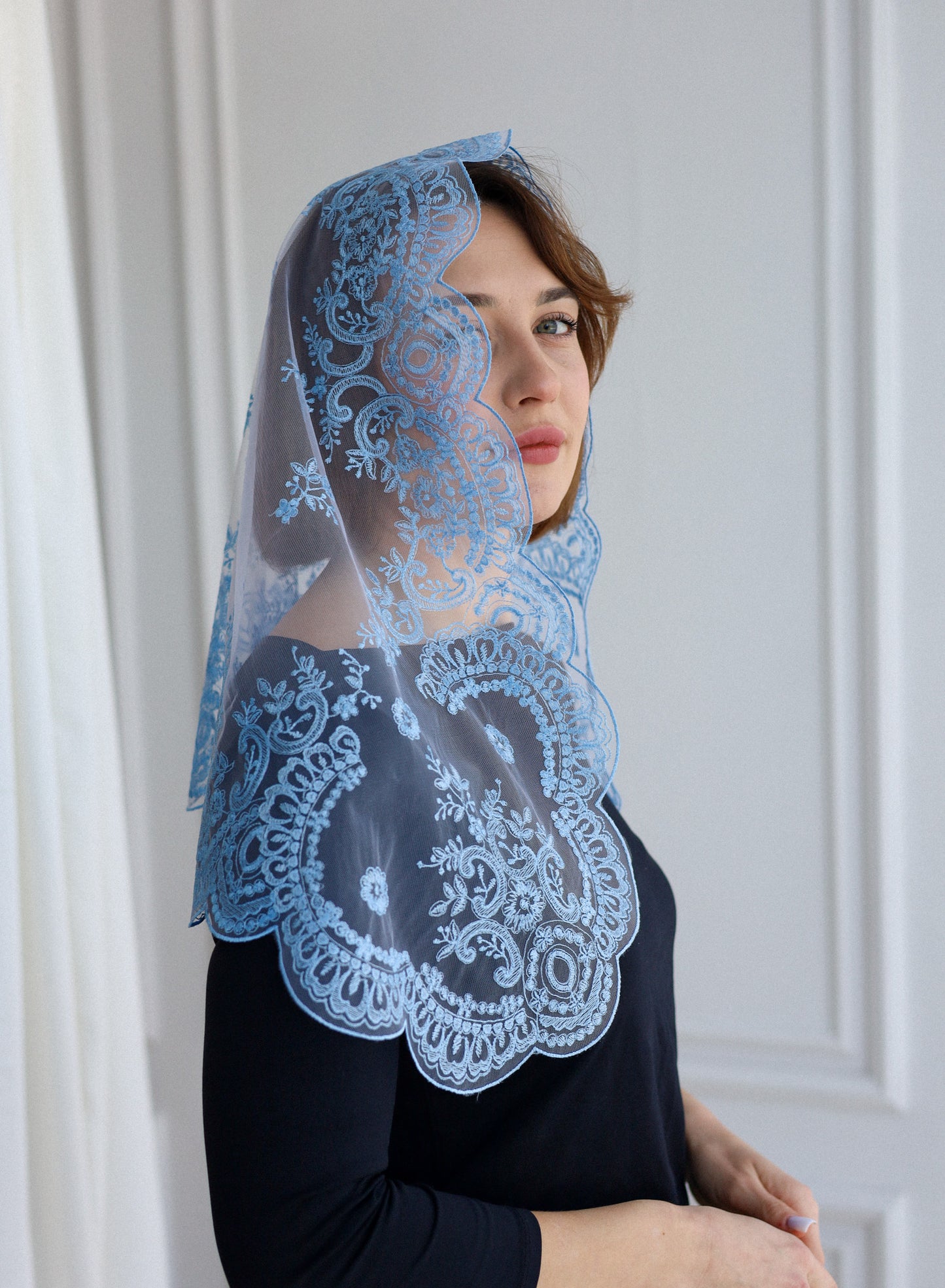LIGHT BLUE NEW VEIL - MariaVeils