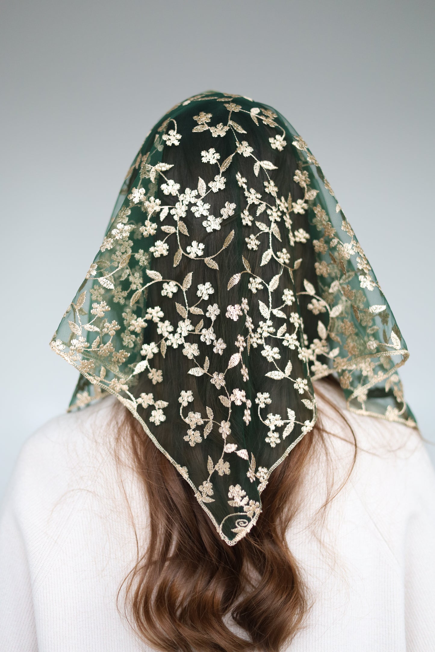 GREEN & YELLOW VEIL - MariaVeils