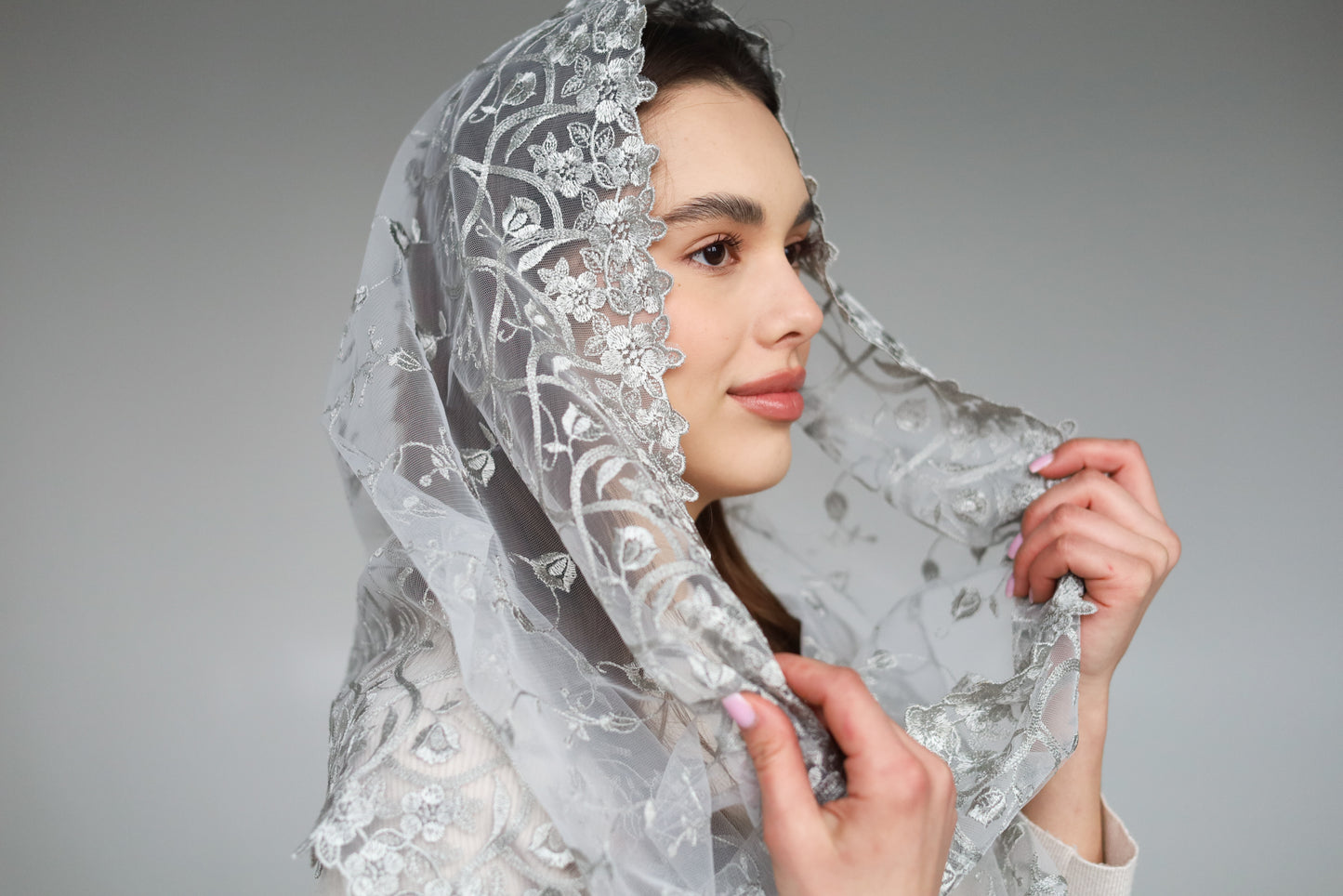 GREY INFINITY VEIL - MariaVeils