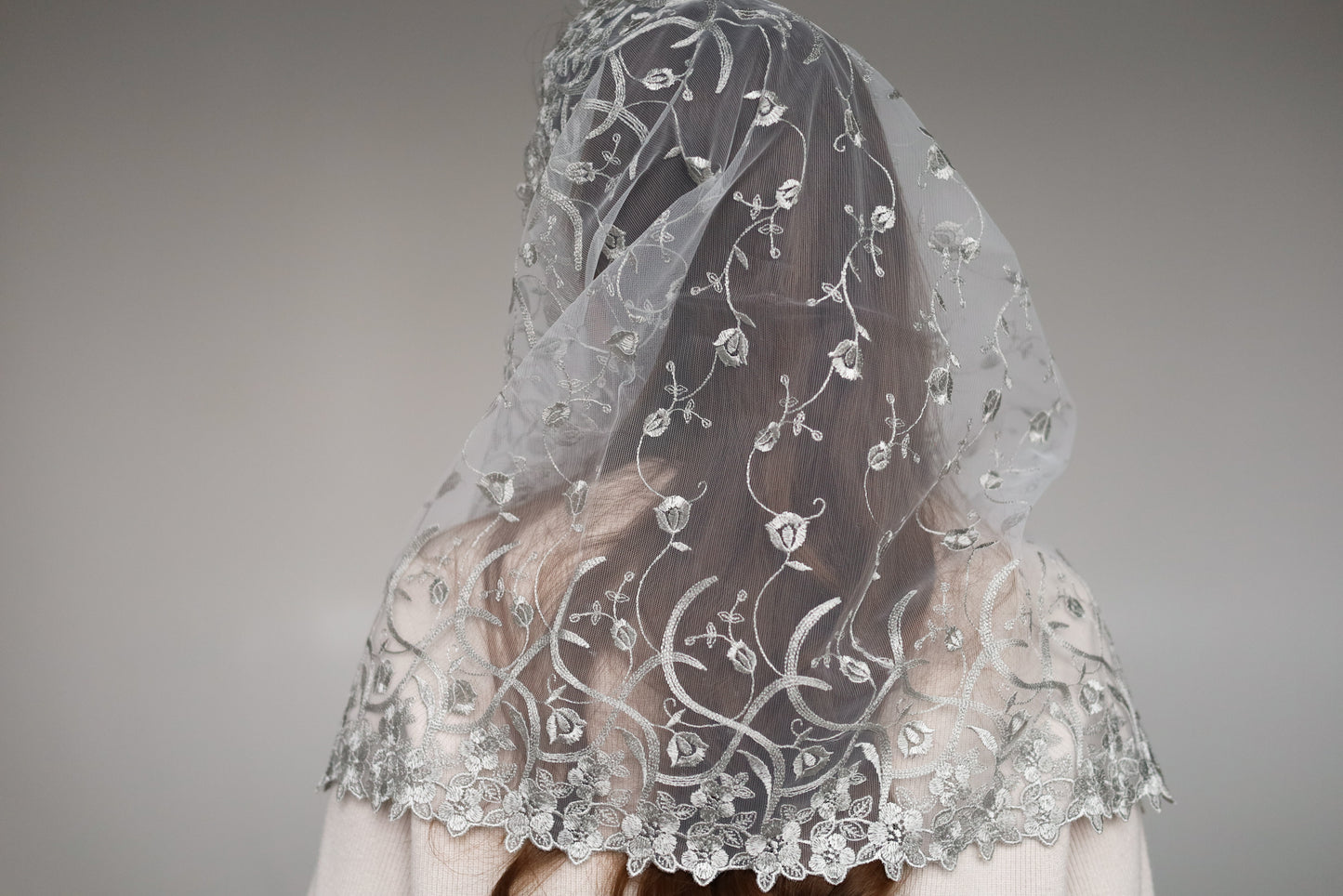GREY INFINITY VEIL - MariaVeils