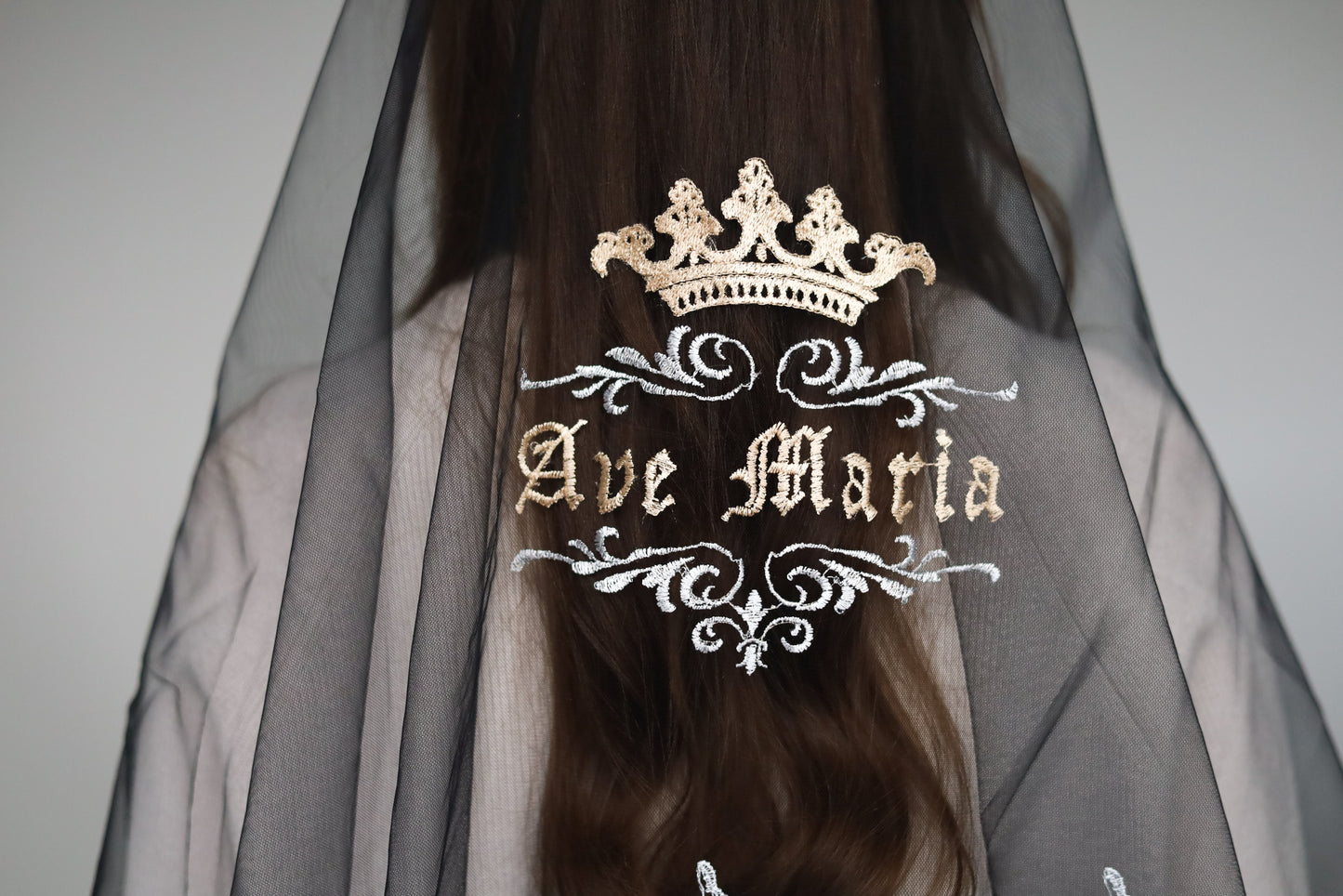 EXCLUSIVE LONG VEIL WITH EMBROIDERY - MariaVeils