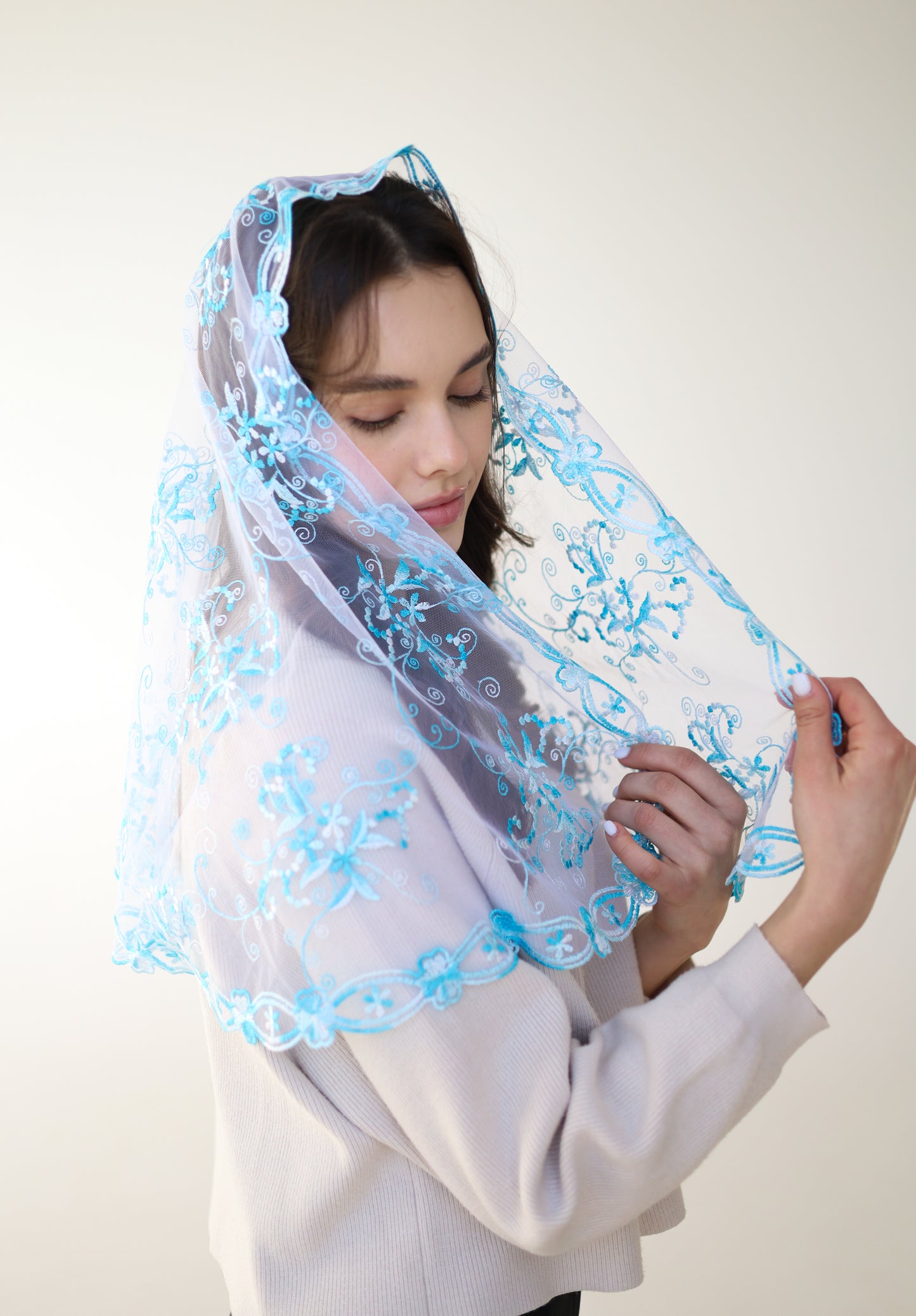 GRADIENT BLUE VEIL - MariaVeils