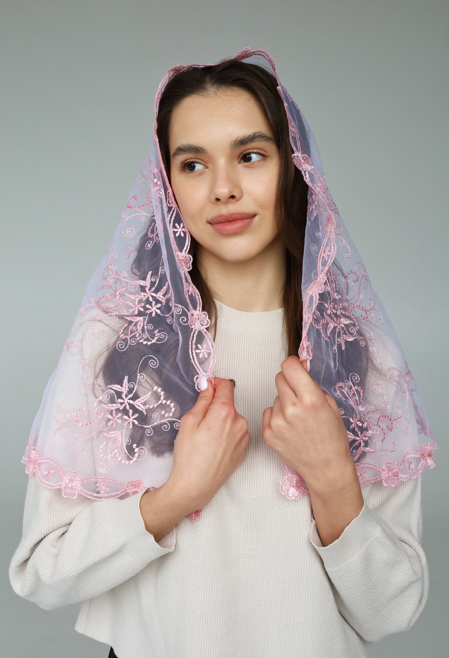 IVORY LONG VEIL - MariaVeils