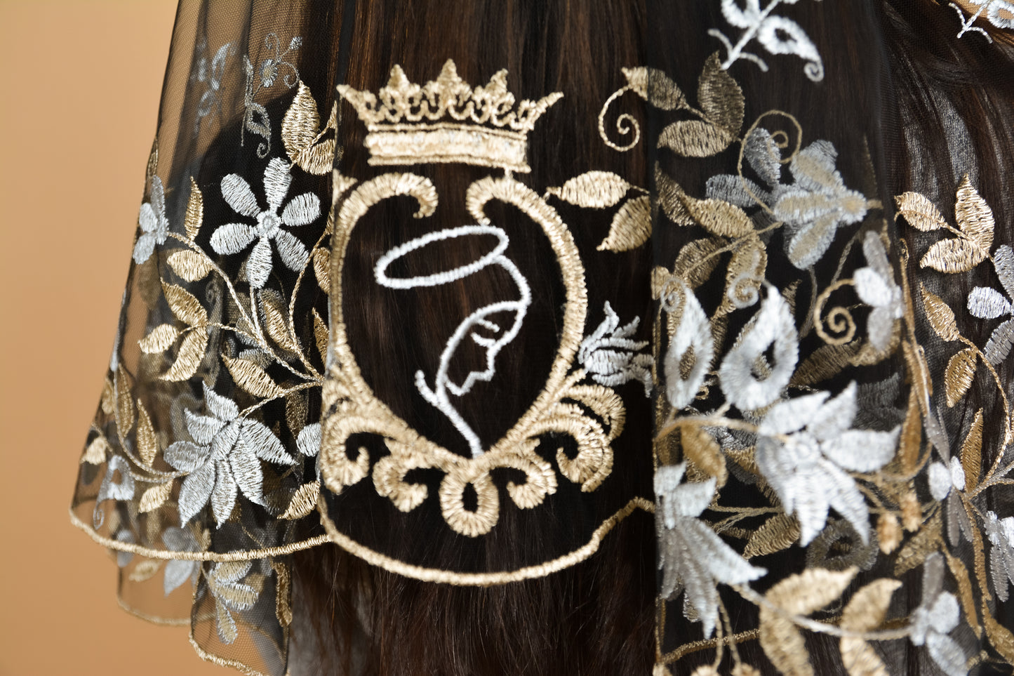 GOLD & SILVER LONG VEIL - MariaVeils