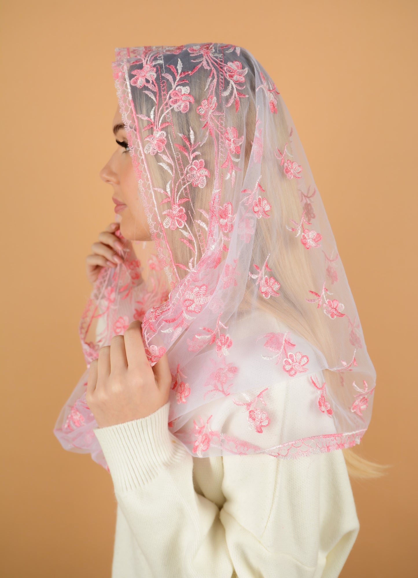 GRADIENT PINK INFINITY VEIL - MariaVeils