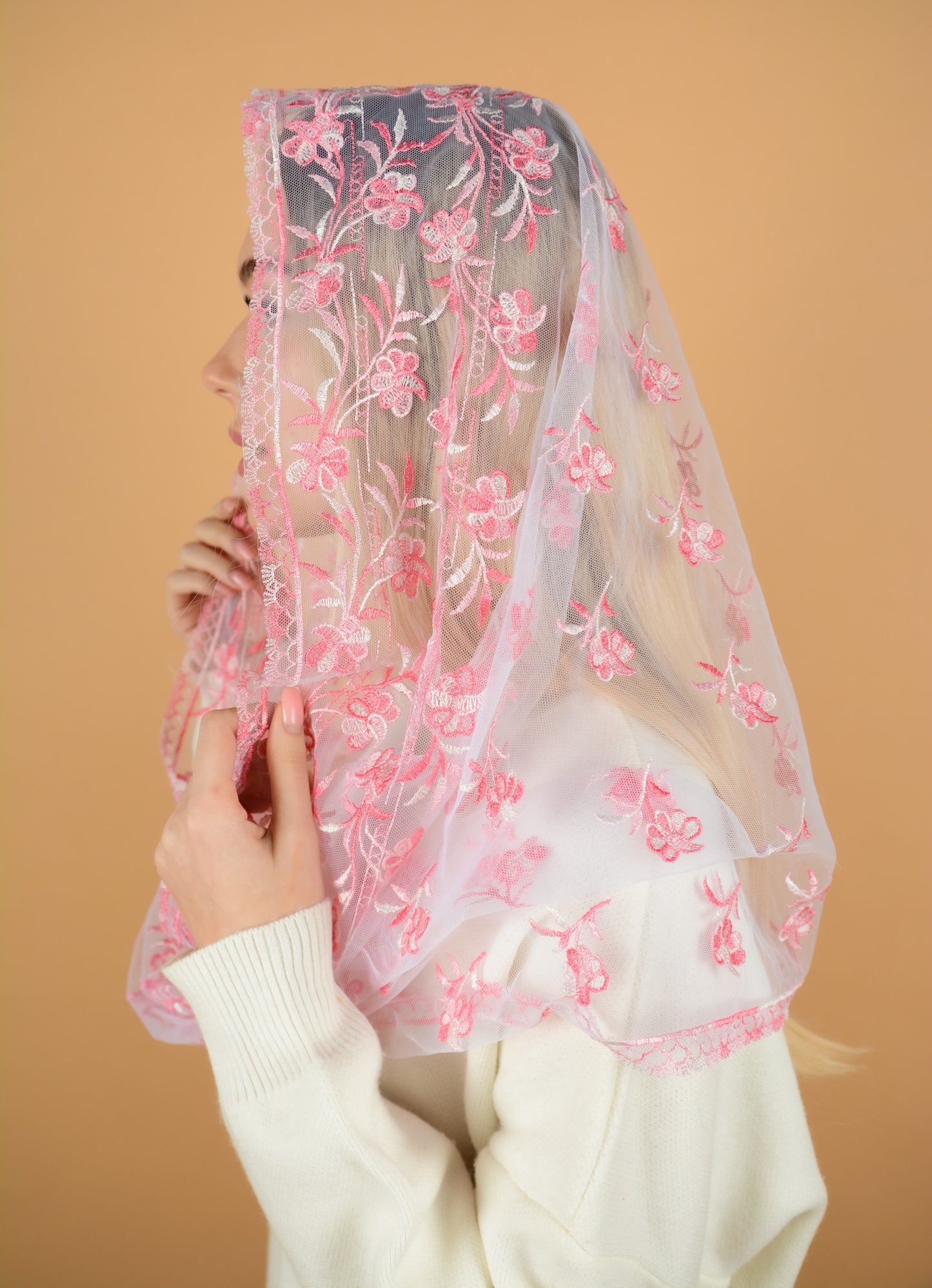 GRADIENT PINK INFINITY VEIL - MariaVeils