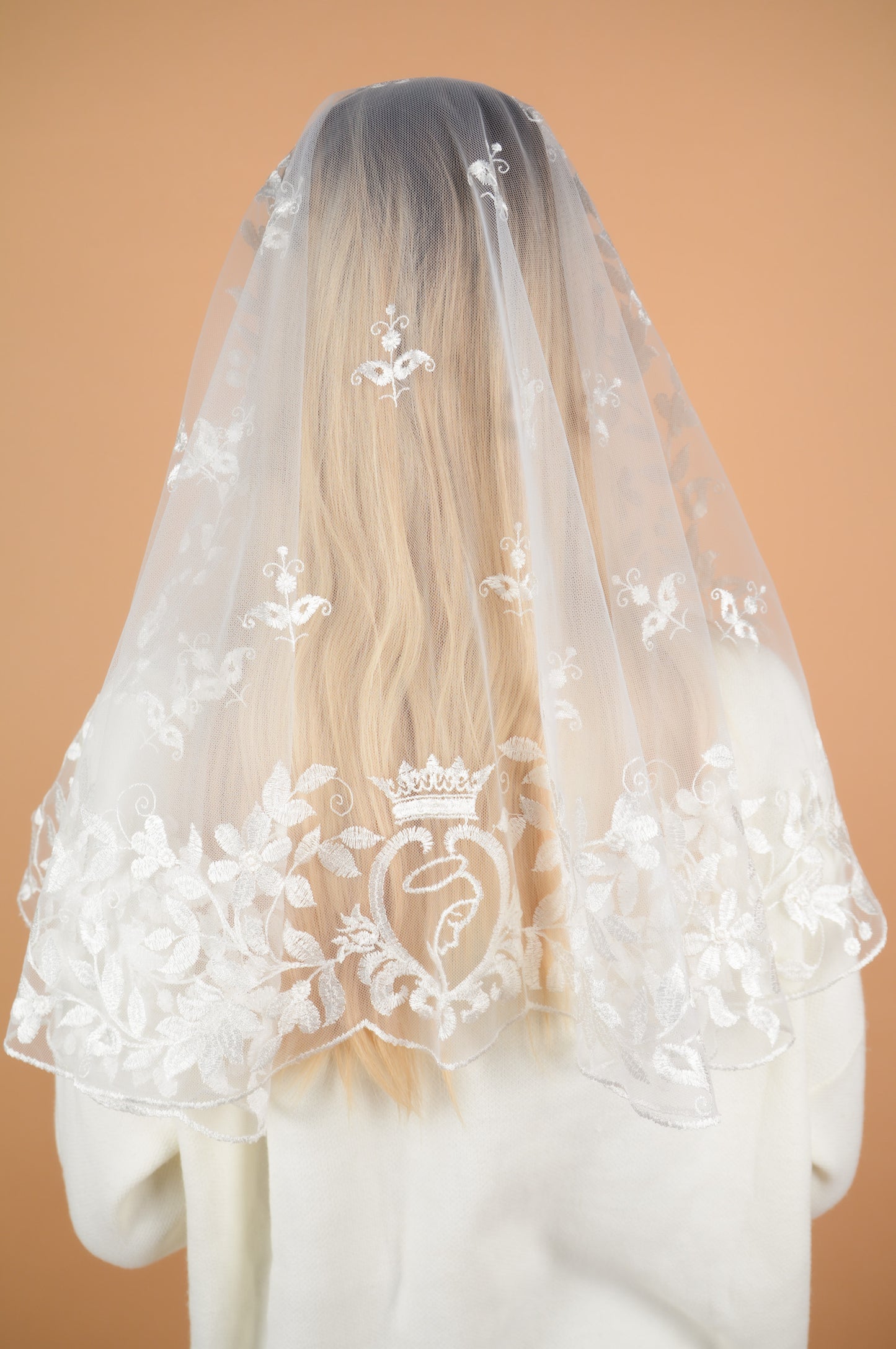 LONG IVORY EXCLUSIVE VEIL - MariaVeils