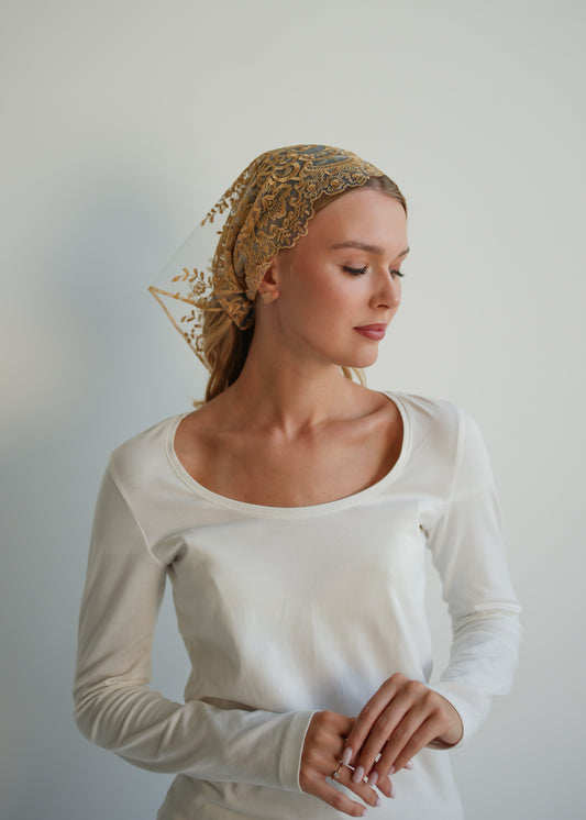 NEW GOLD & BLUE HEADBAND