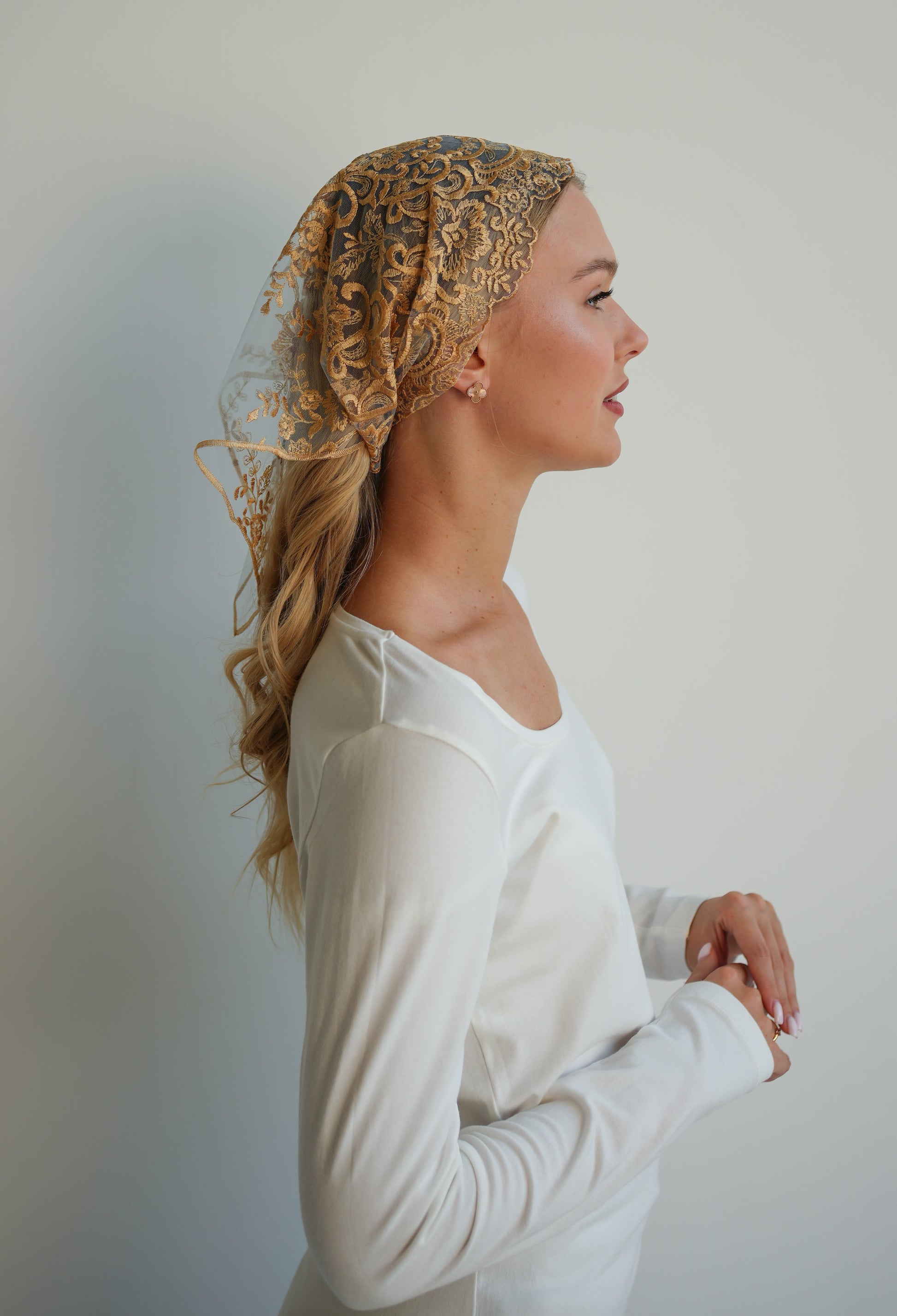 NEW GOLD & BLUE HEADBAND - MariaVeils