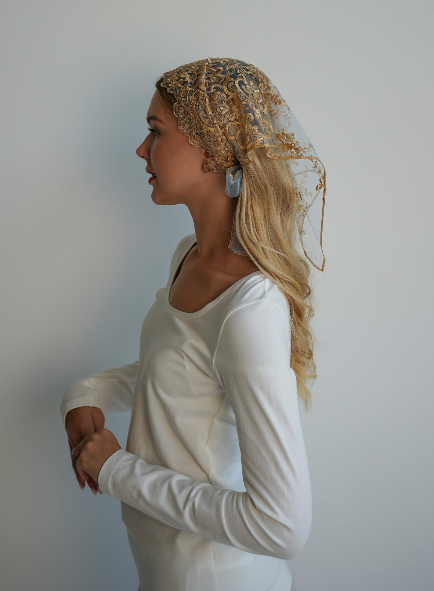 NEW GOLD & BLUE HEADBAND - MariaVeils
