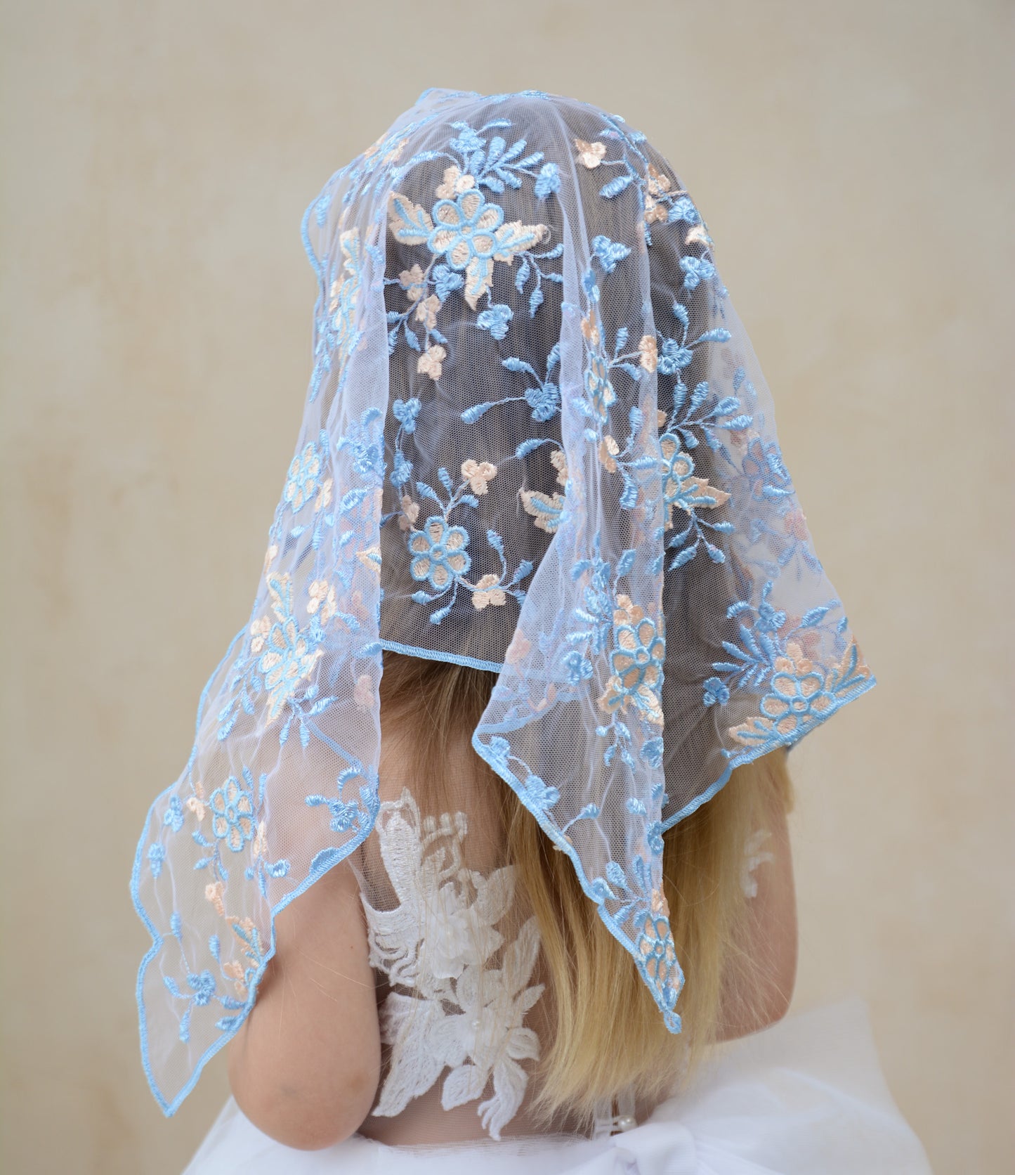 PINK & BLUE CHILD VEIL