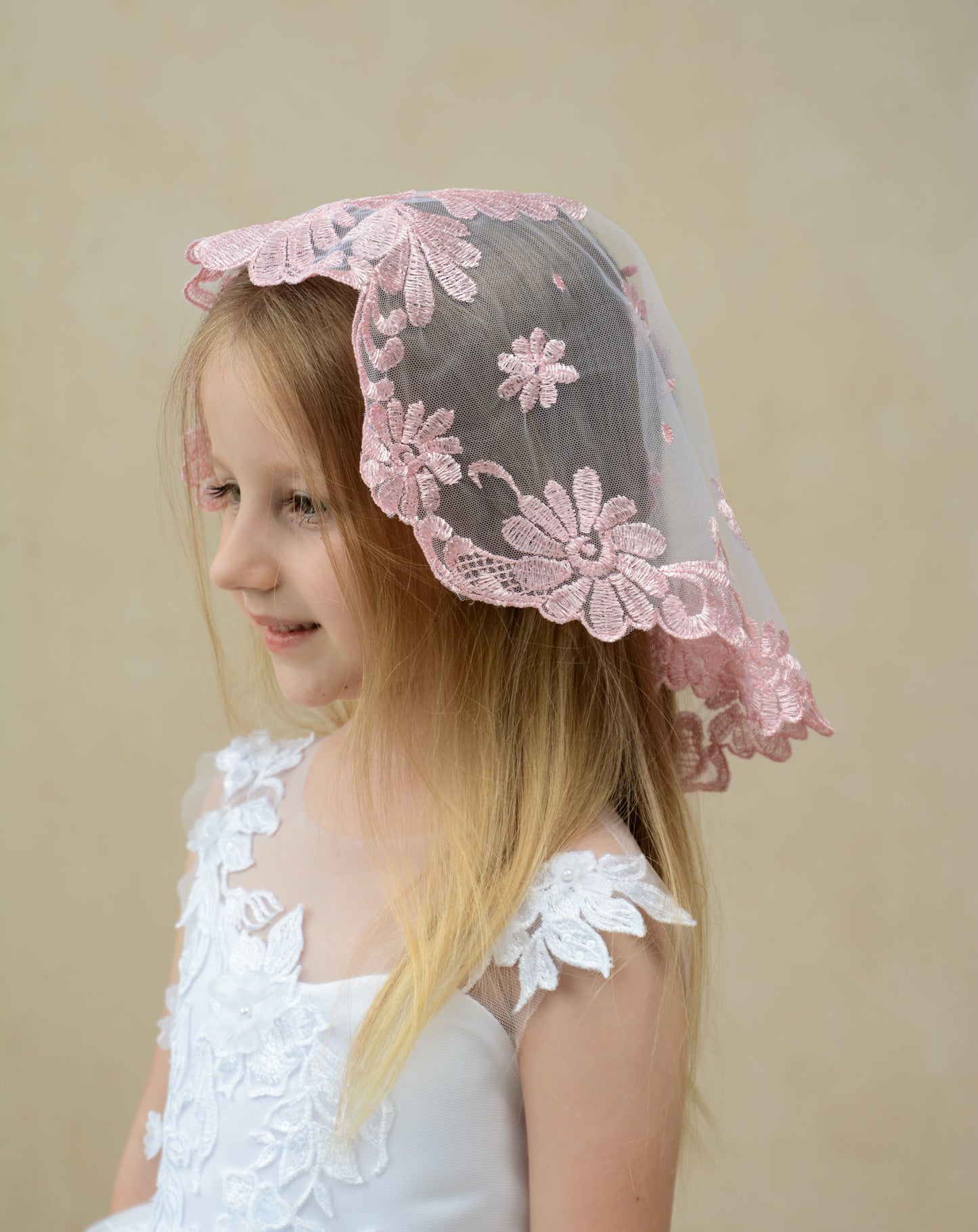 CHILD PINK VEIL