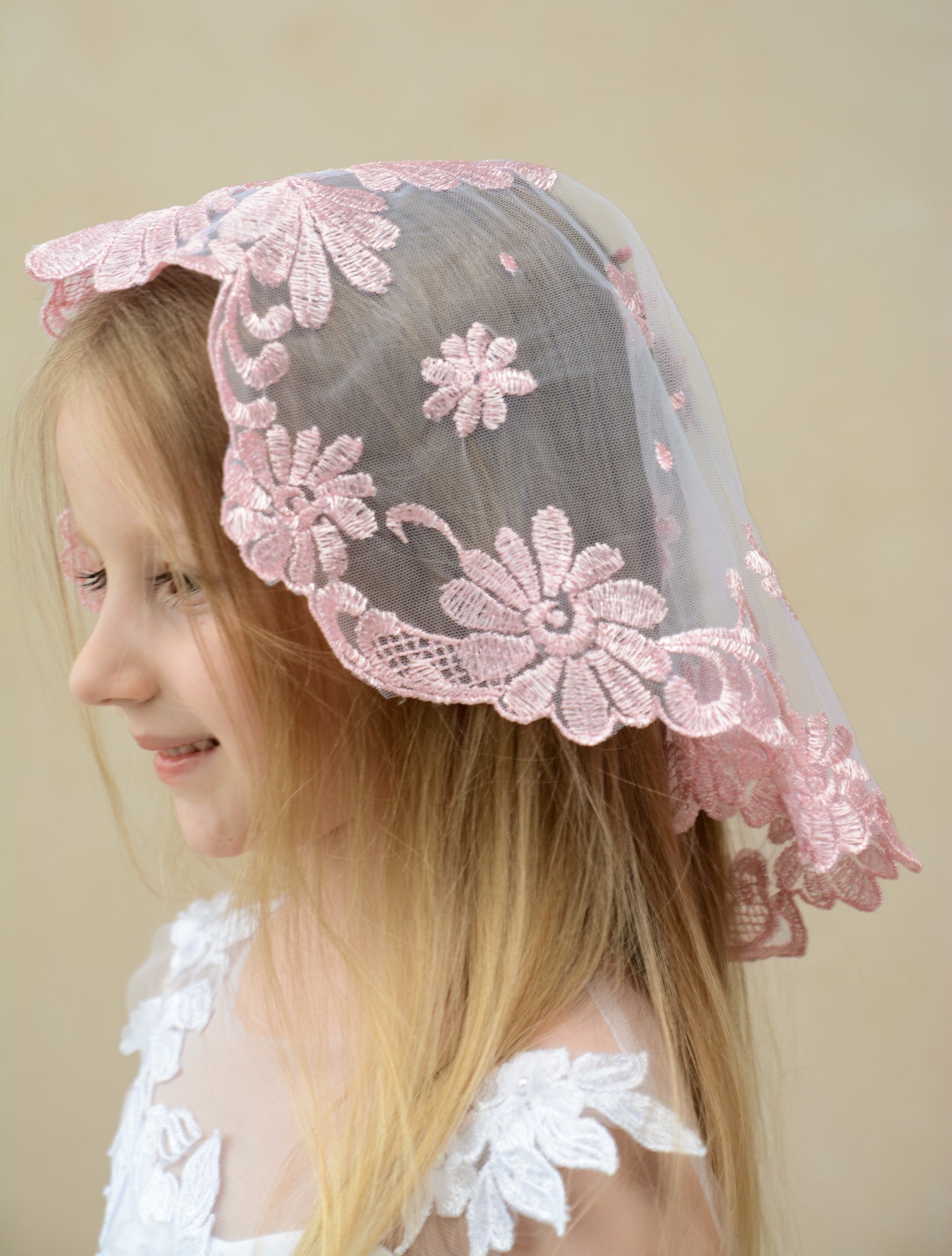 CHILD PINK VEIL