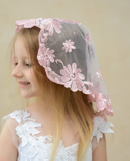 CHILD PINK VEIL