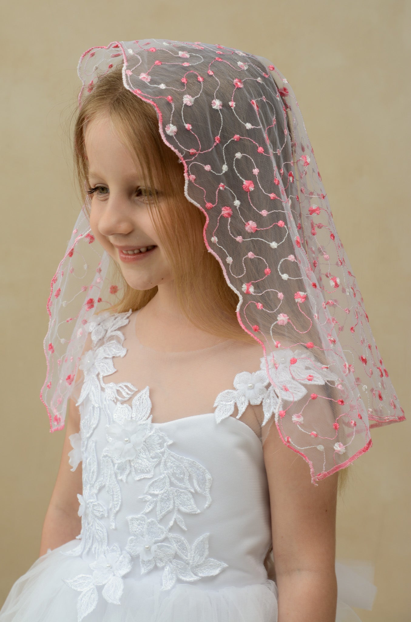 CHILD PINK VEIL