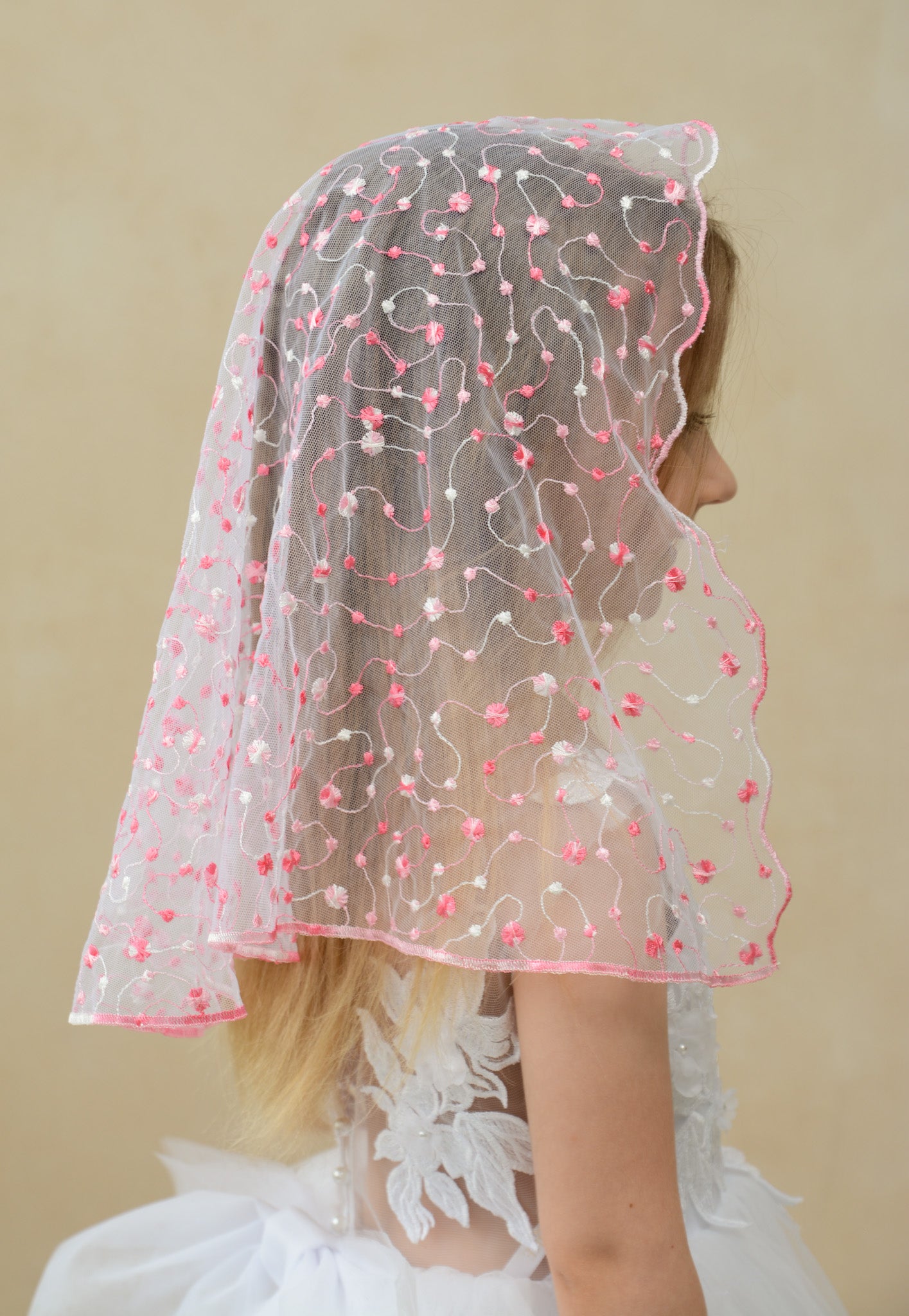 CHILD PINK VEIL