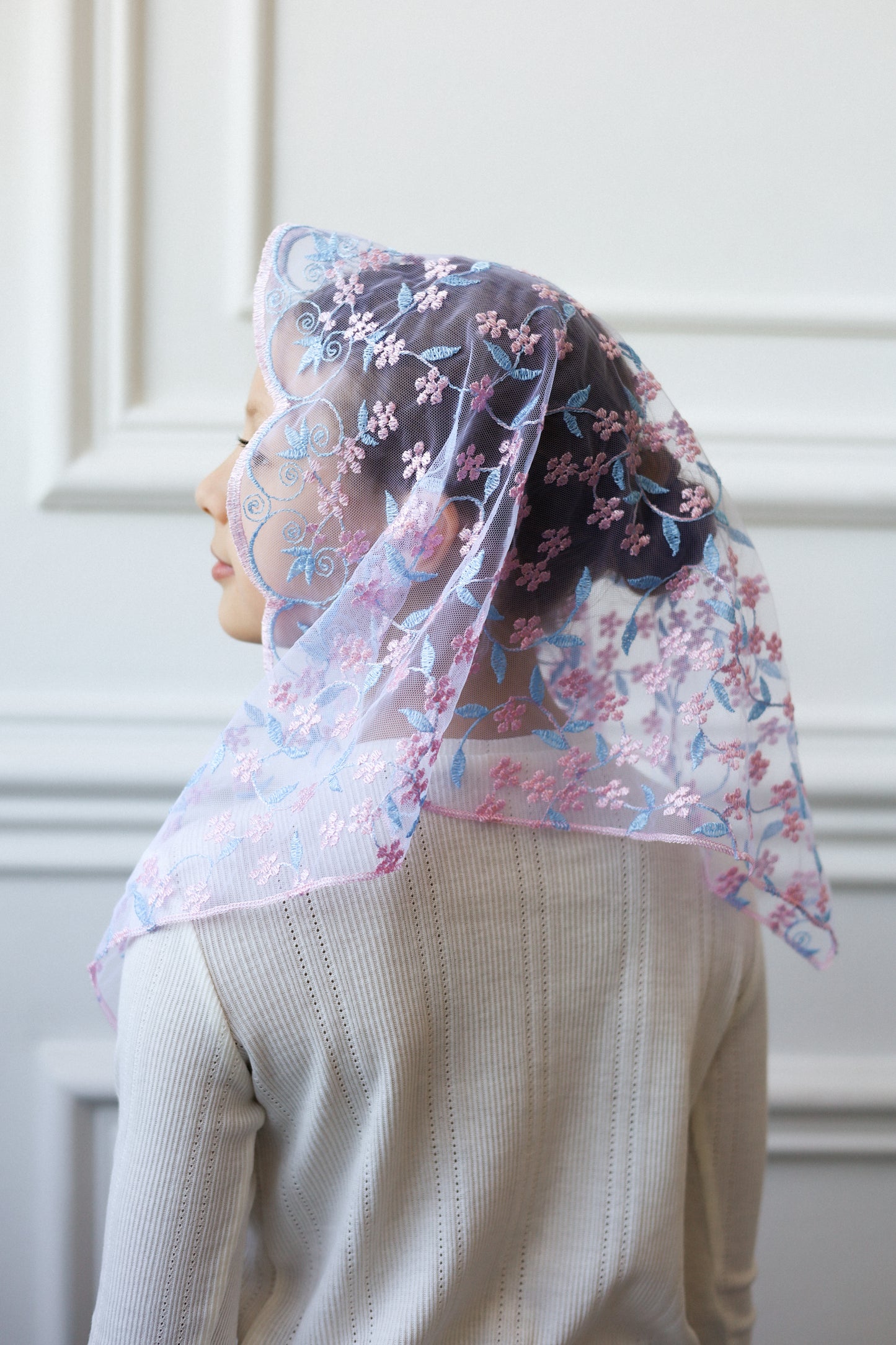 PINK & BLUE CHILD VEIL