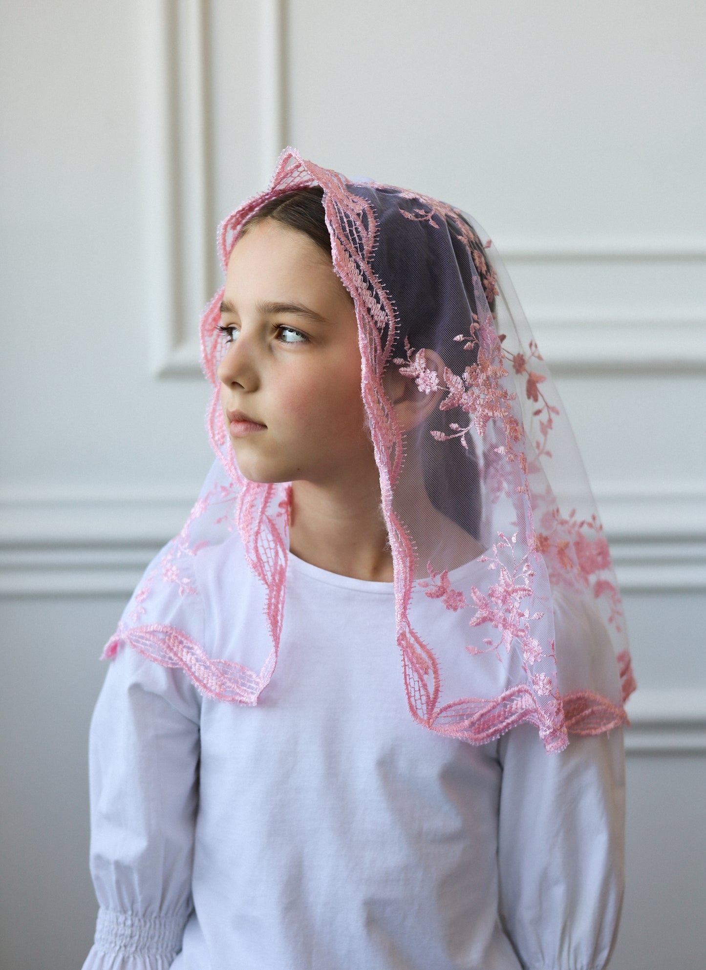CHILD PINK VEIL