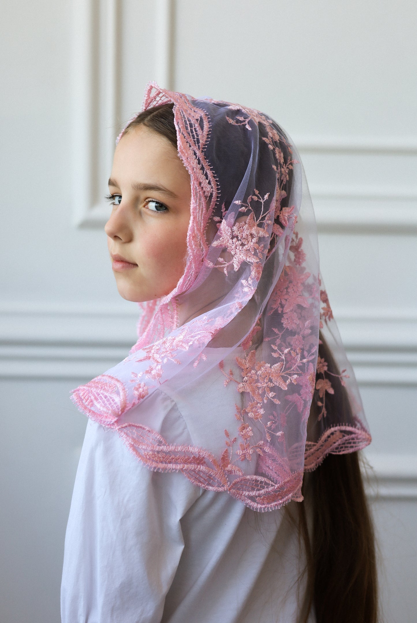 CHILD PINK VEIL