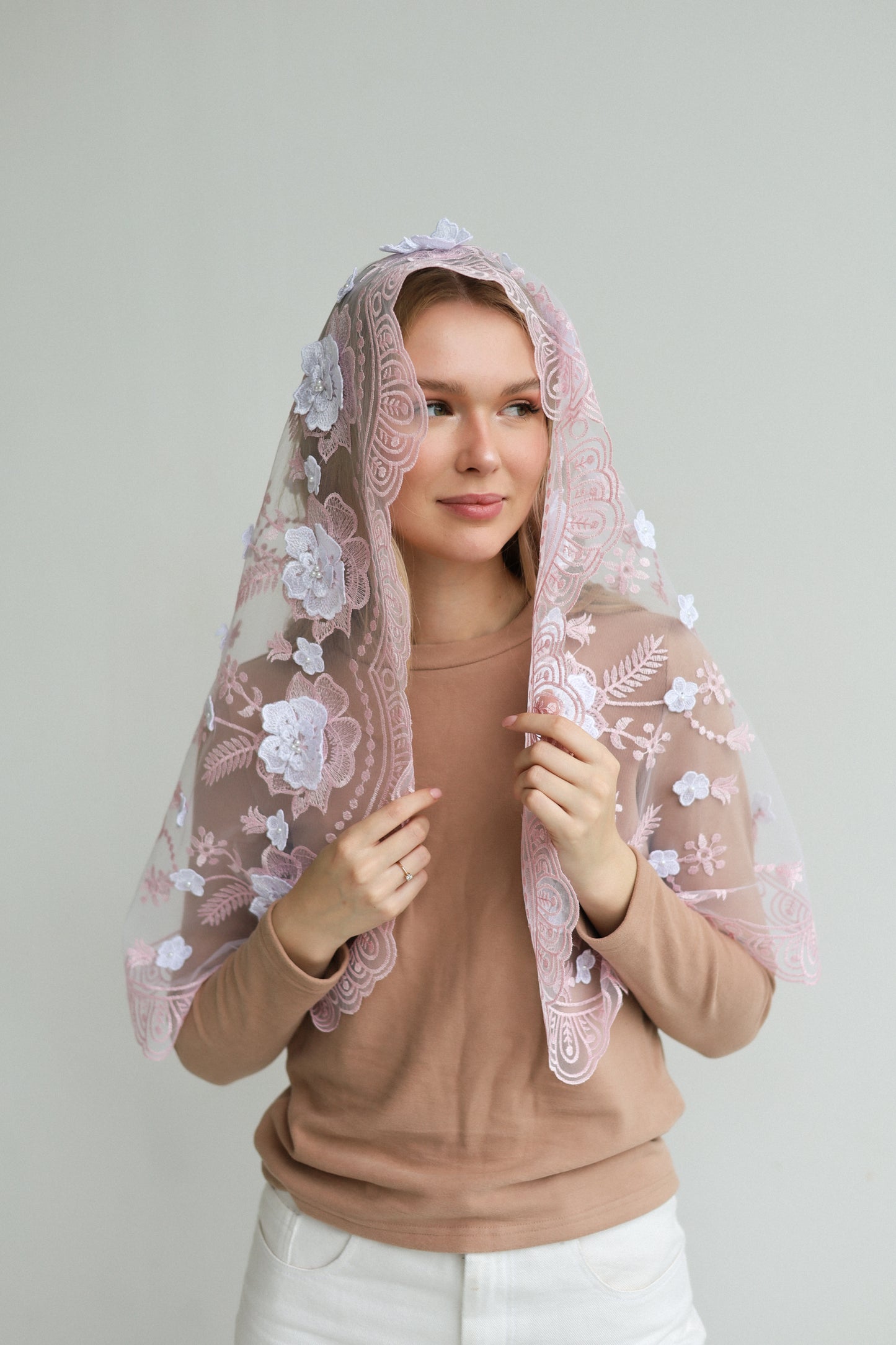 NEW 3D PINK MANTILLA
