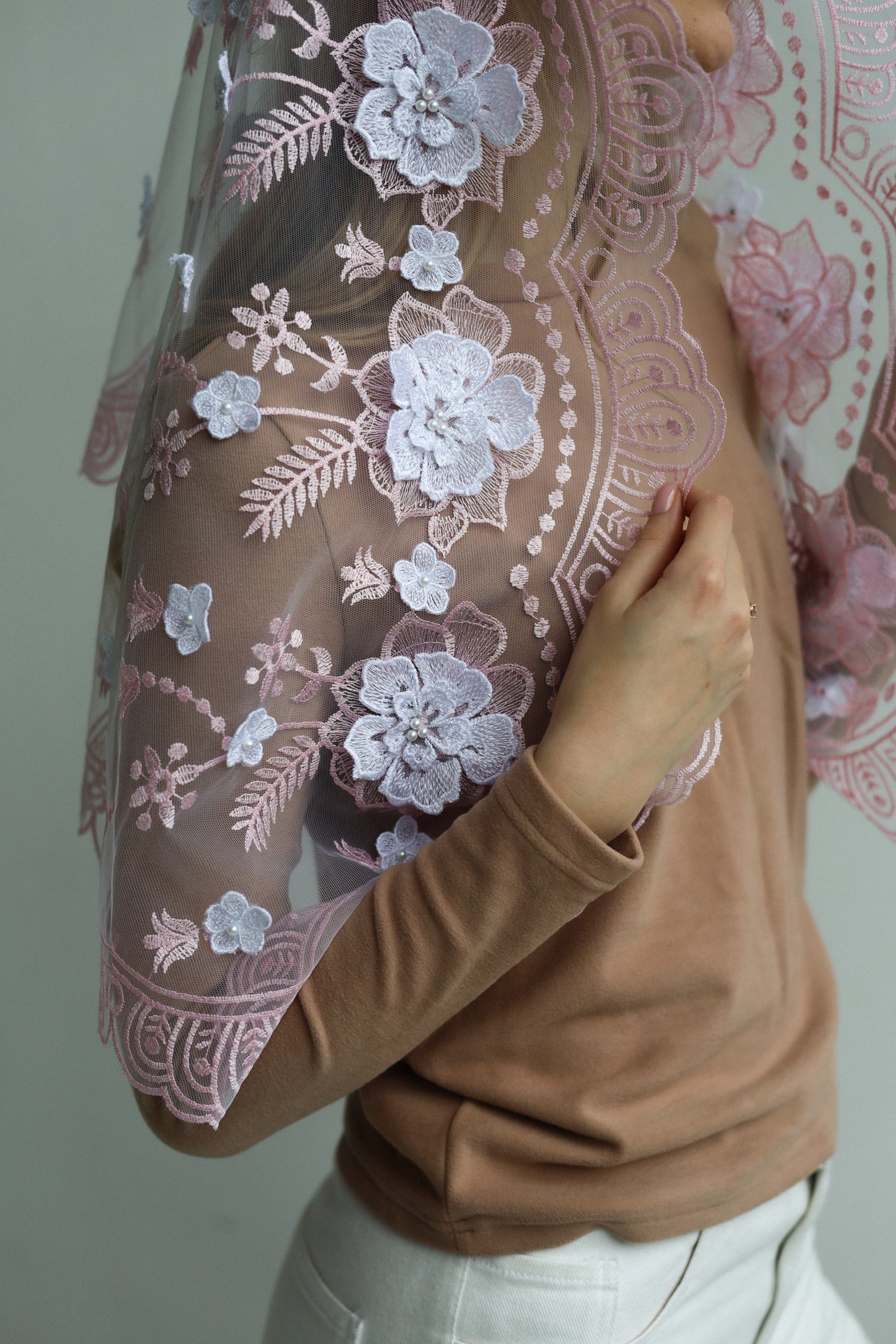 NEW 3D PINK MANTILLA