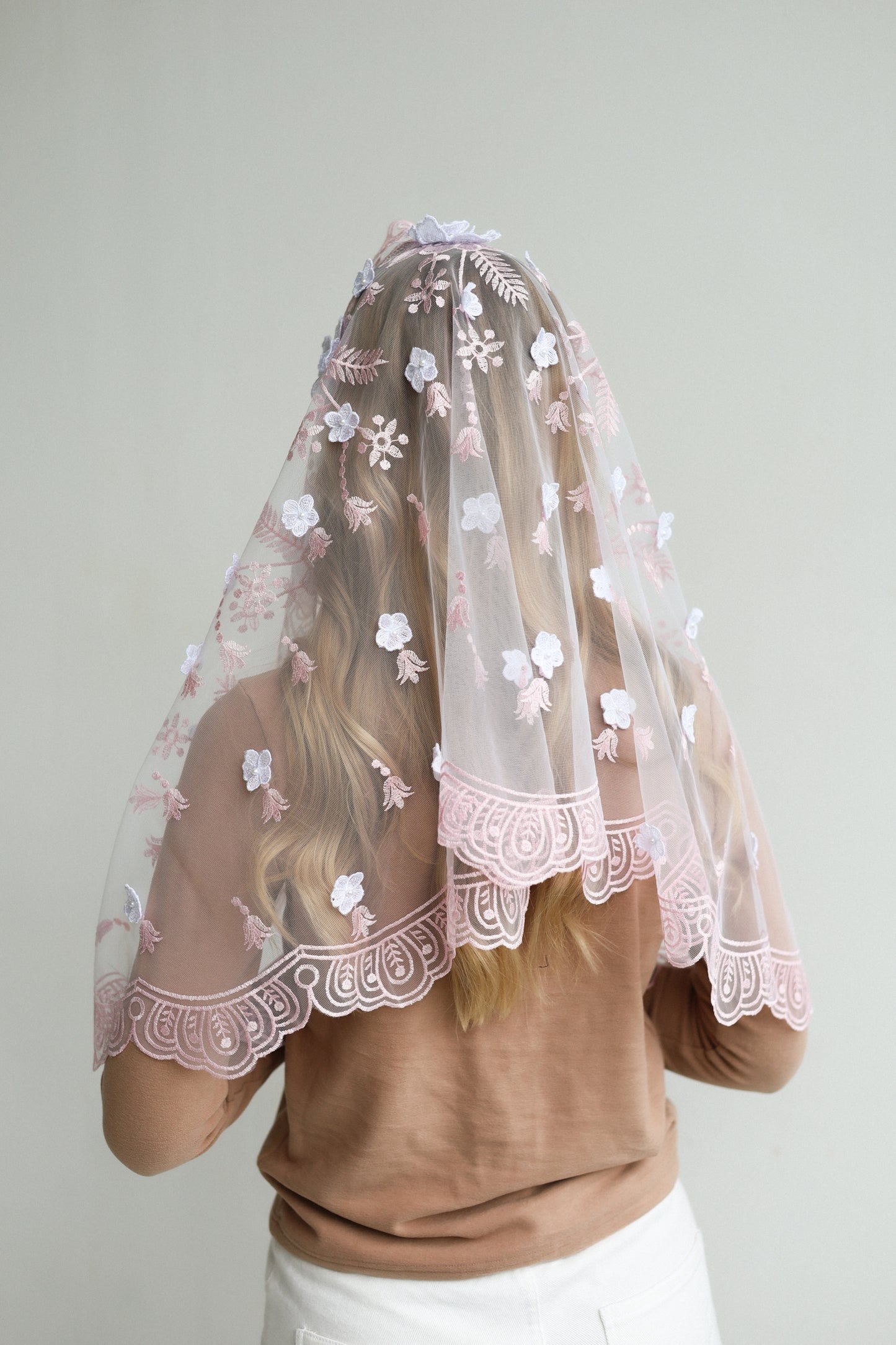 NEW 3D PINK MANTILLA