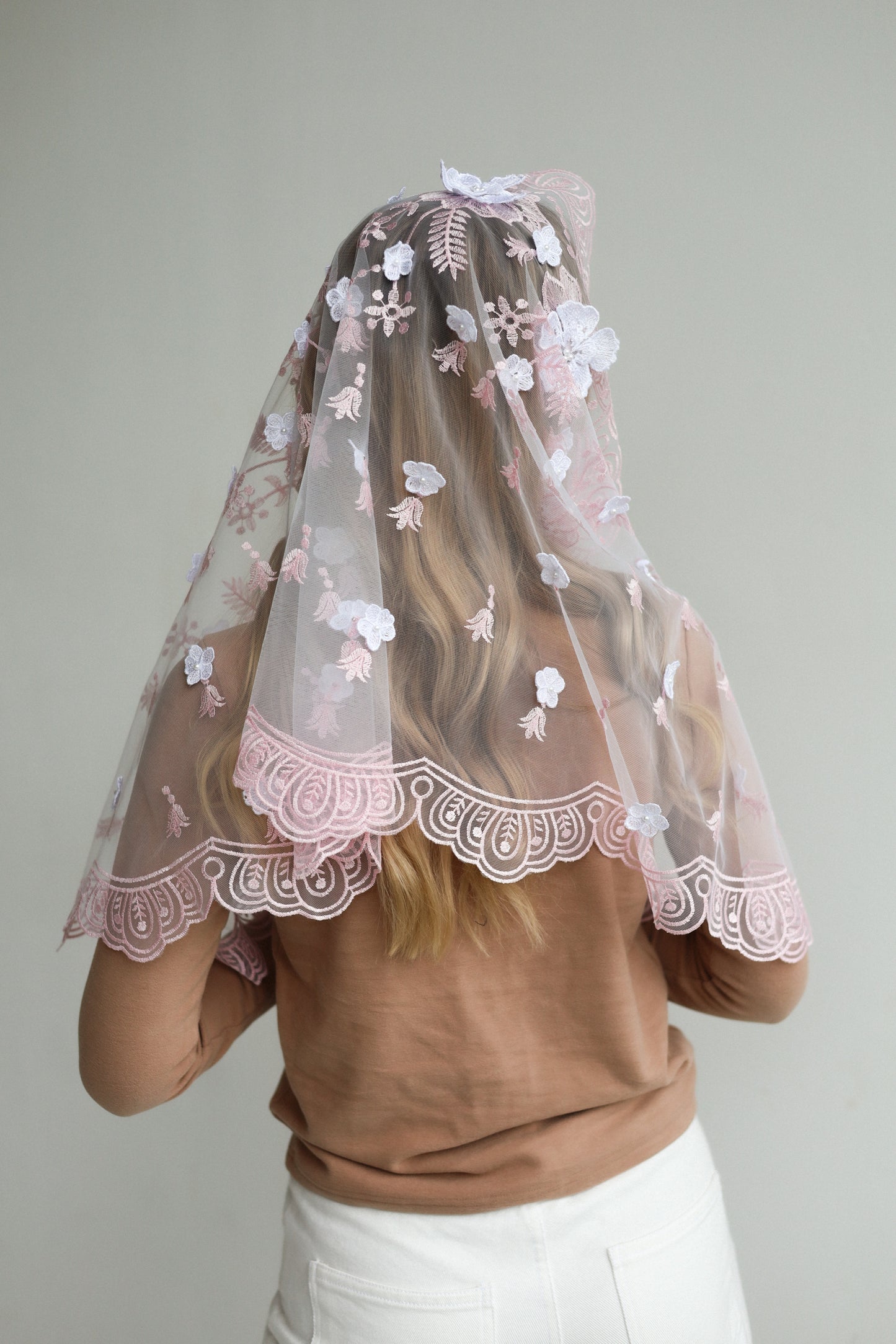 NEW 3D PINK MANTILLA