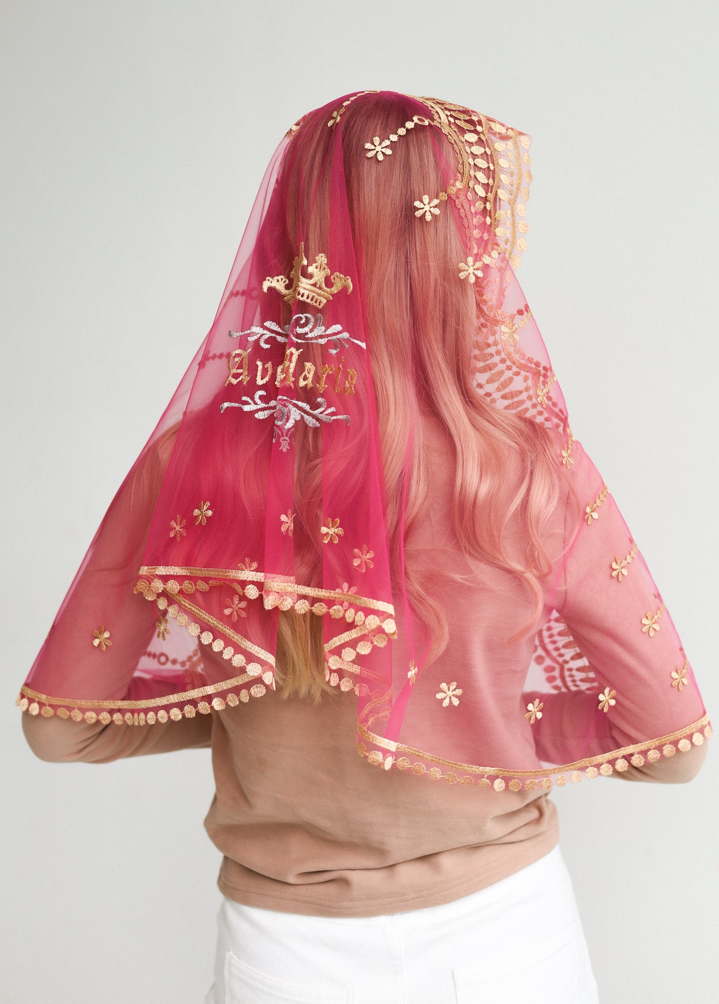 AVE MARIA EMBROIDERY VEIL
