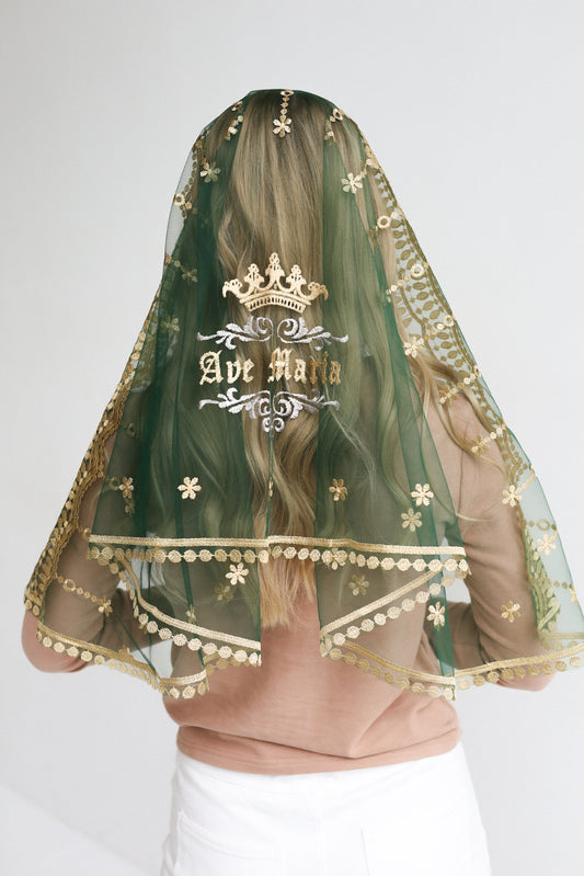 AVE MARIA EMBROIDERY VEIL