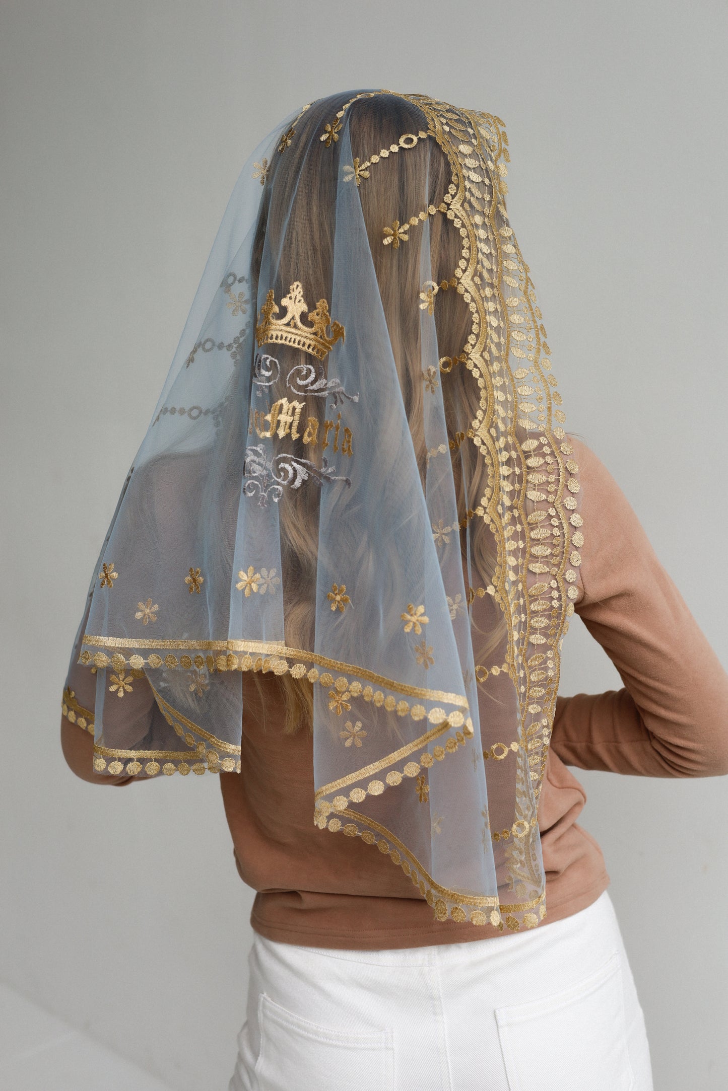 AVE MARIA EMBROIDERY VEIL
