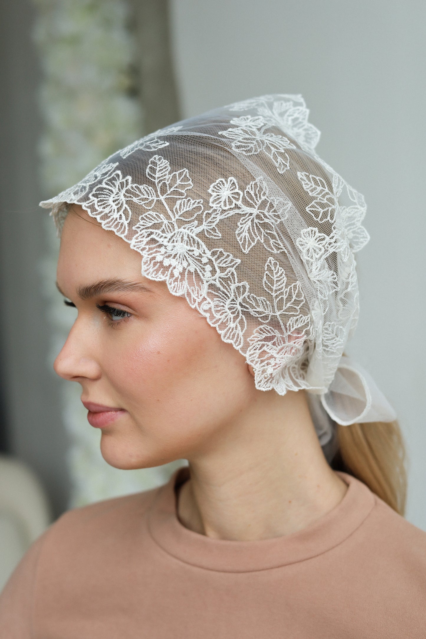 IVORY FLORAL HEAD BAND
