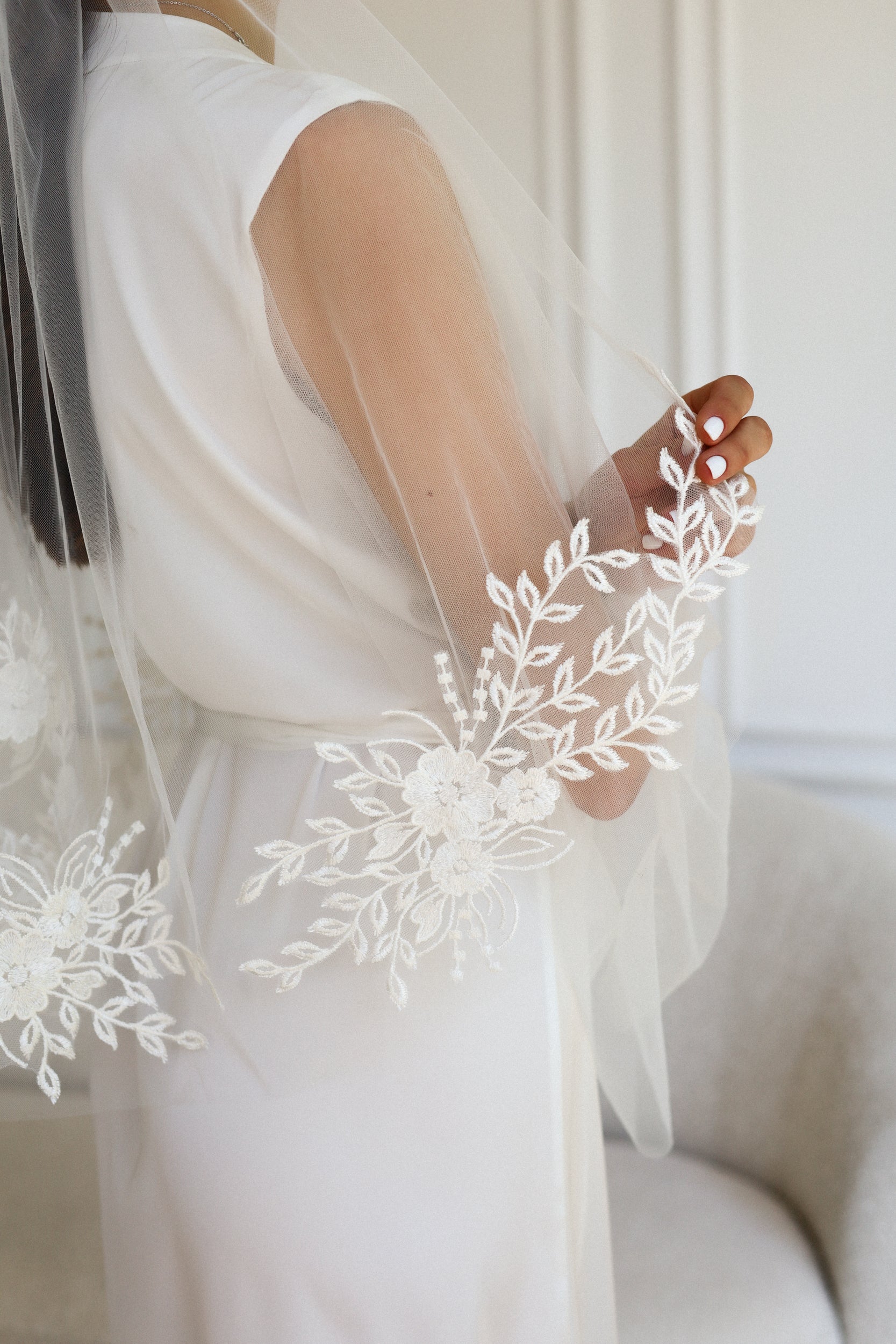 ELLA FLORAL VEIL - MariaVeils