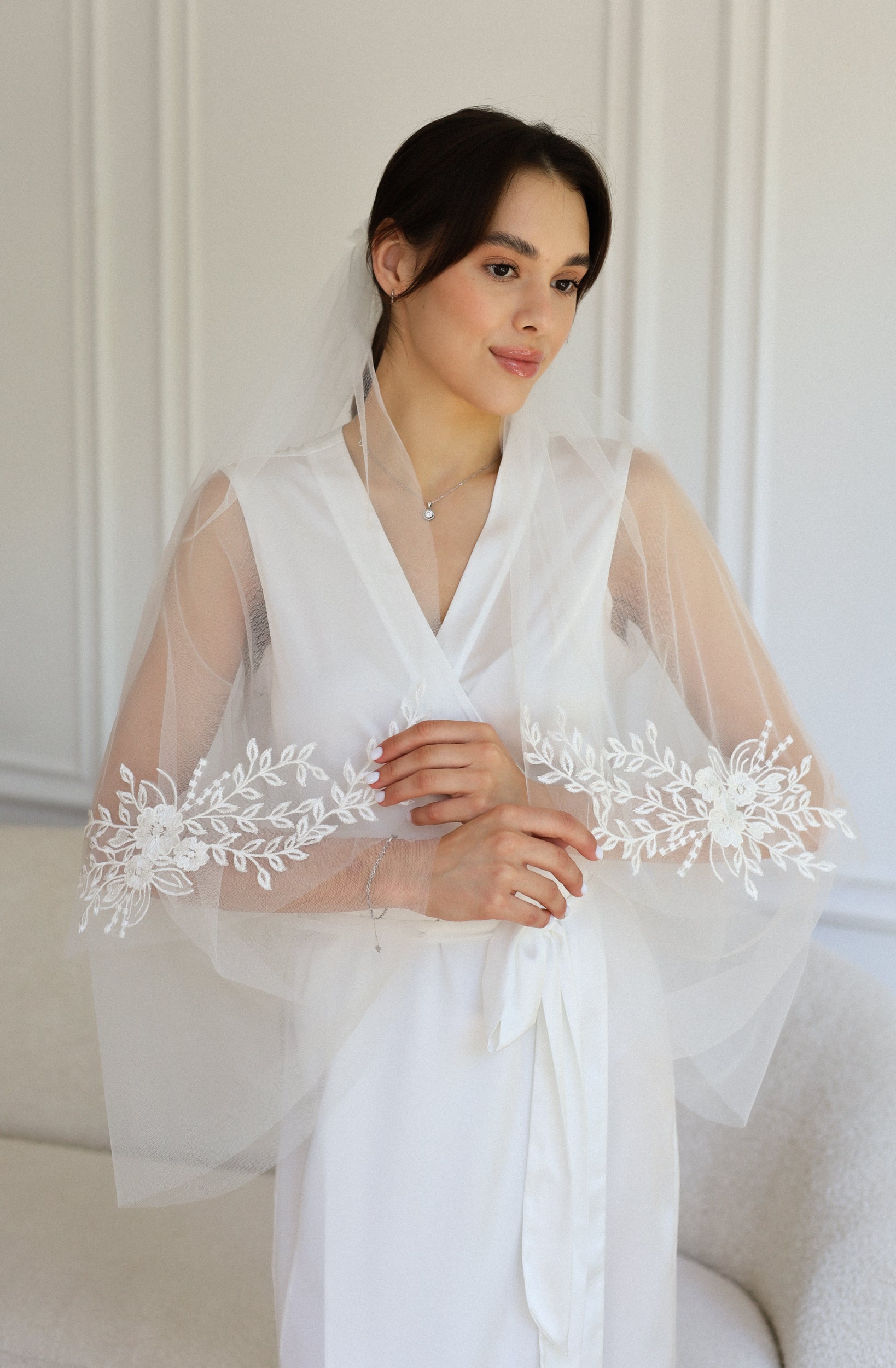 ELLA FLORAL VEIL - MariaVeils