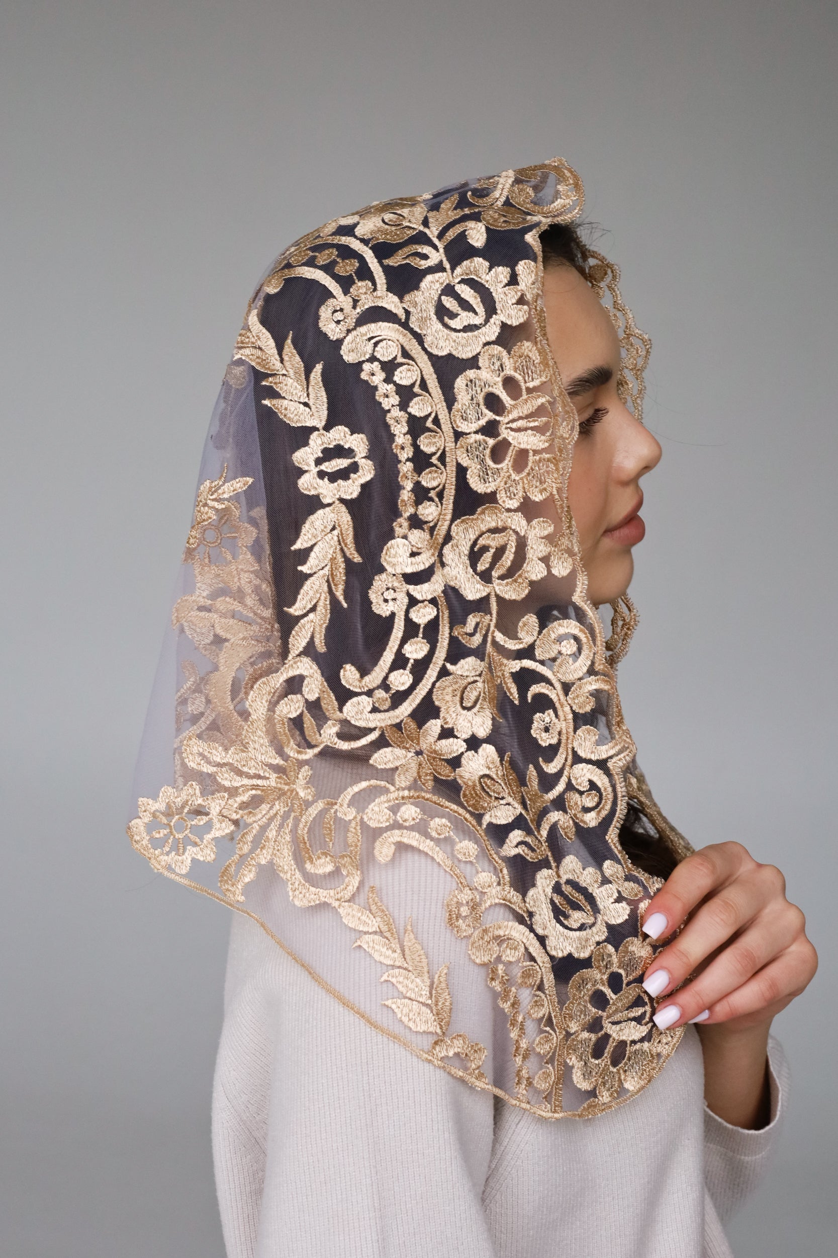 GOLD & PURPLE VEIL - MariaVeils