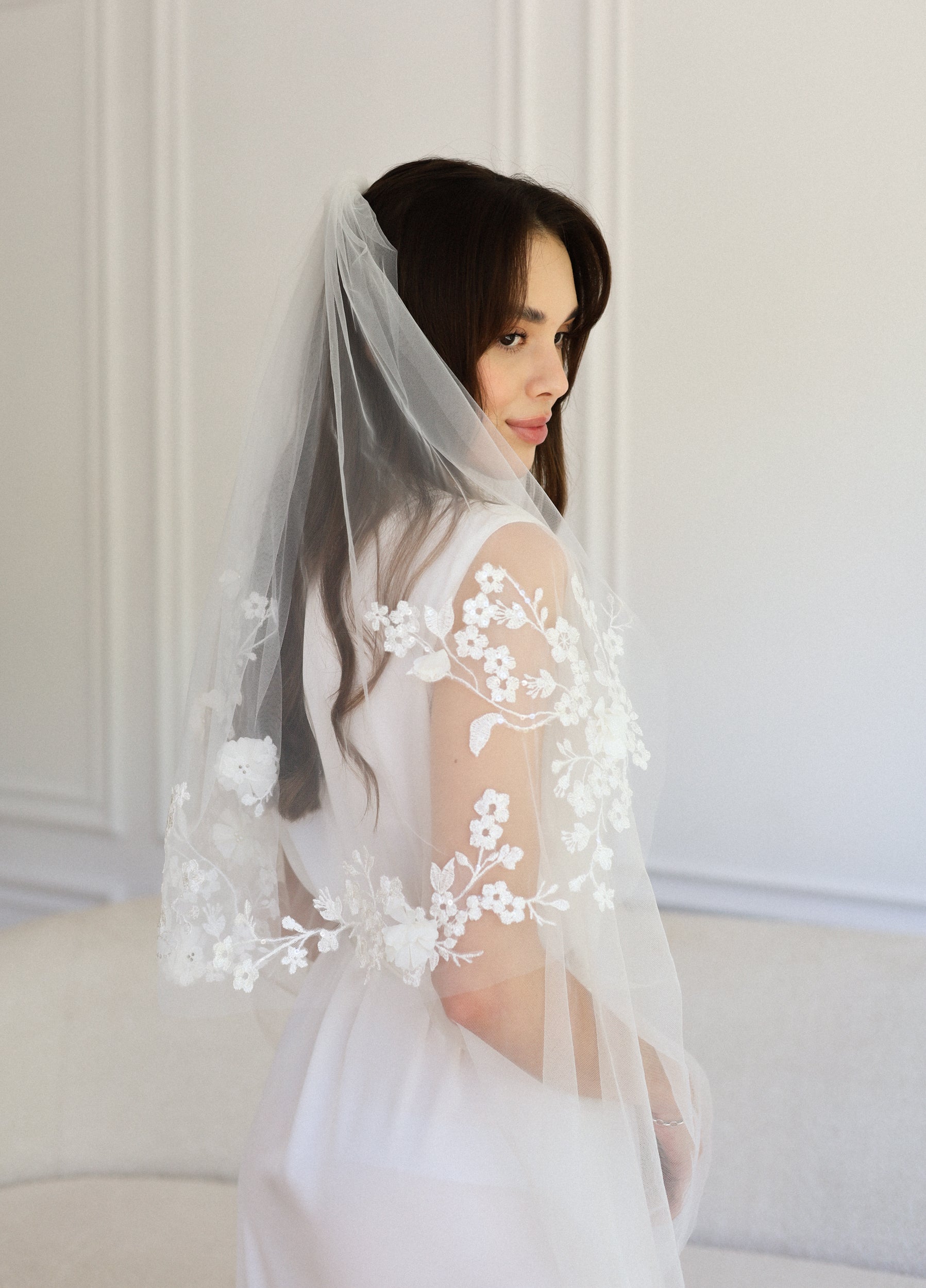 DESTINY FLORAL VEIL - MariaVeils