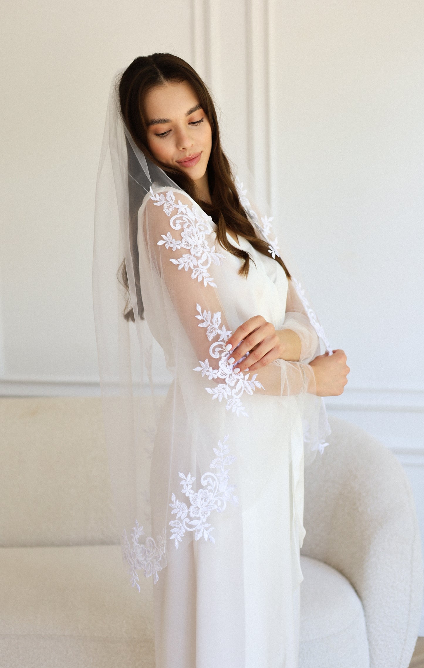 HANNAH WEDDING VEIL - MariaVeils