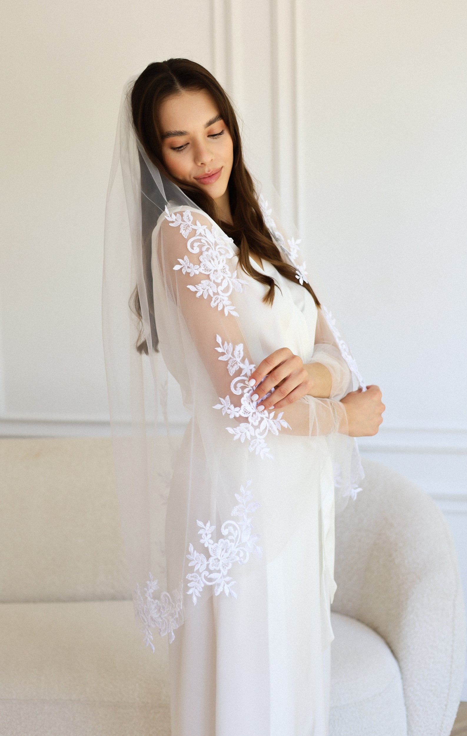 HANNAH WEDDING VEIL - MariaVeils