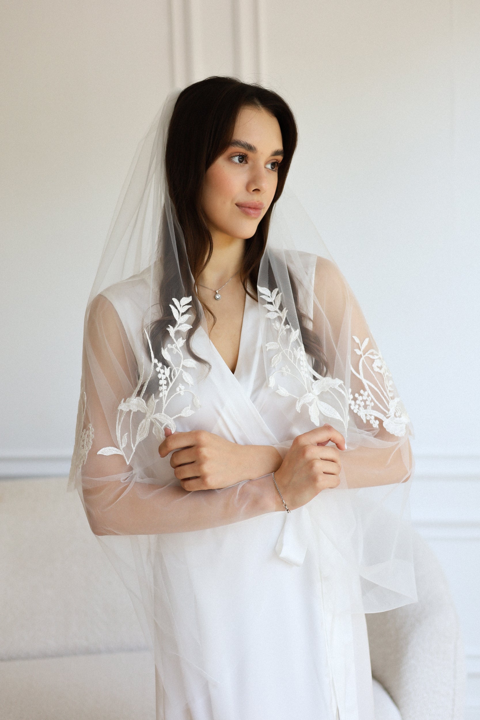 JULIA FLORAL VEIL - MariaVeils