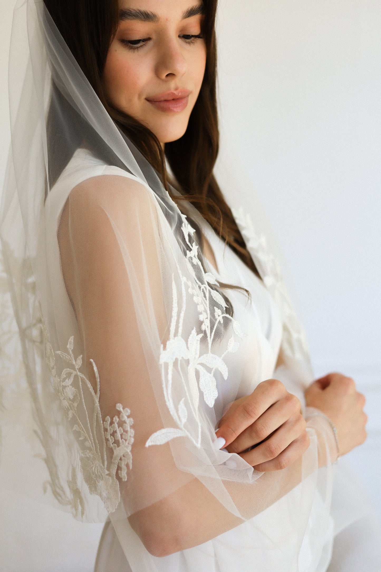 JULIA FLORAL VEIL - MariaVeils