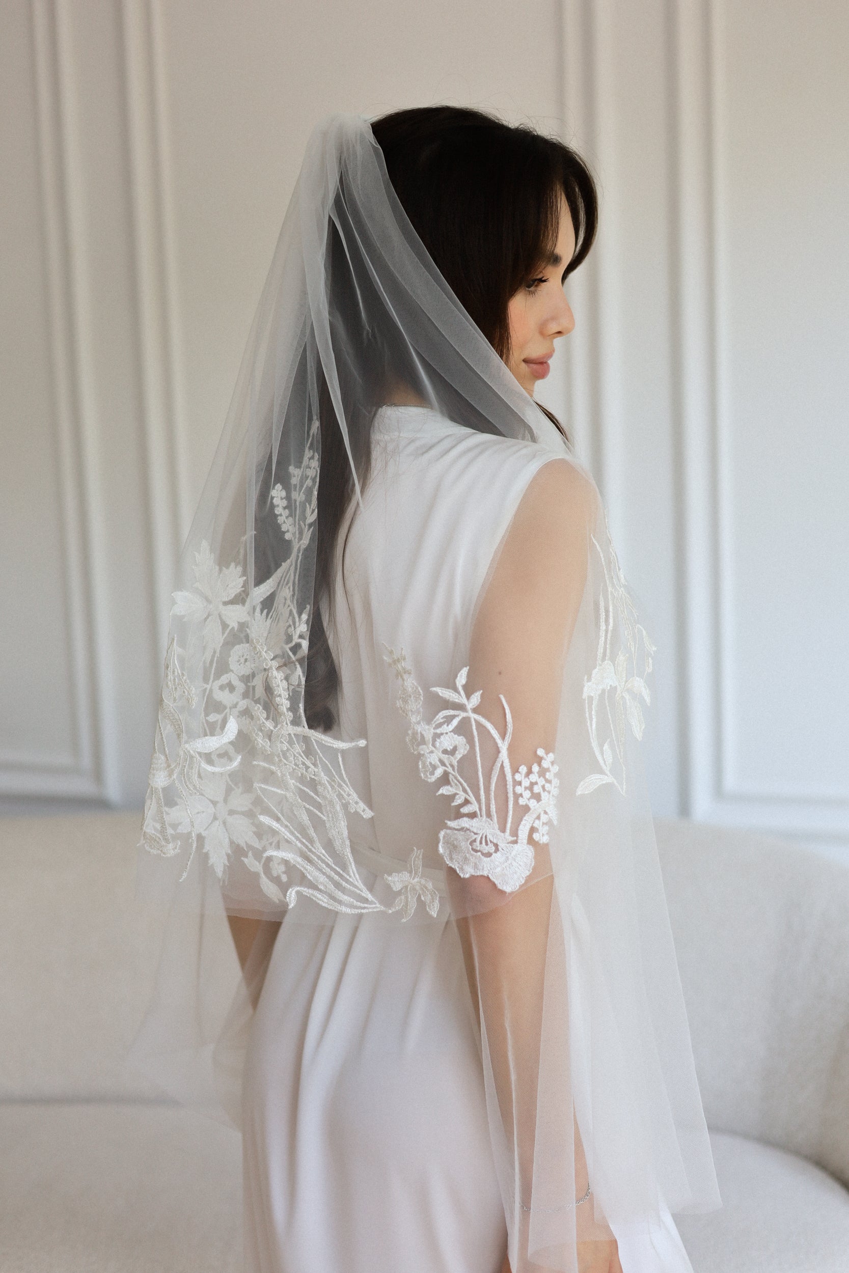 JULIA FLORAL VEIL - MariaVeils